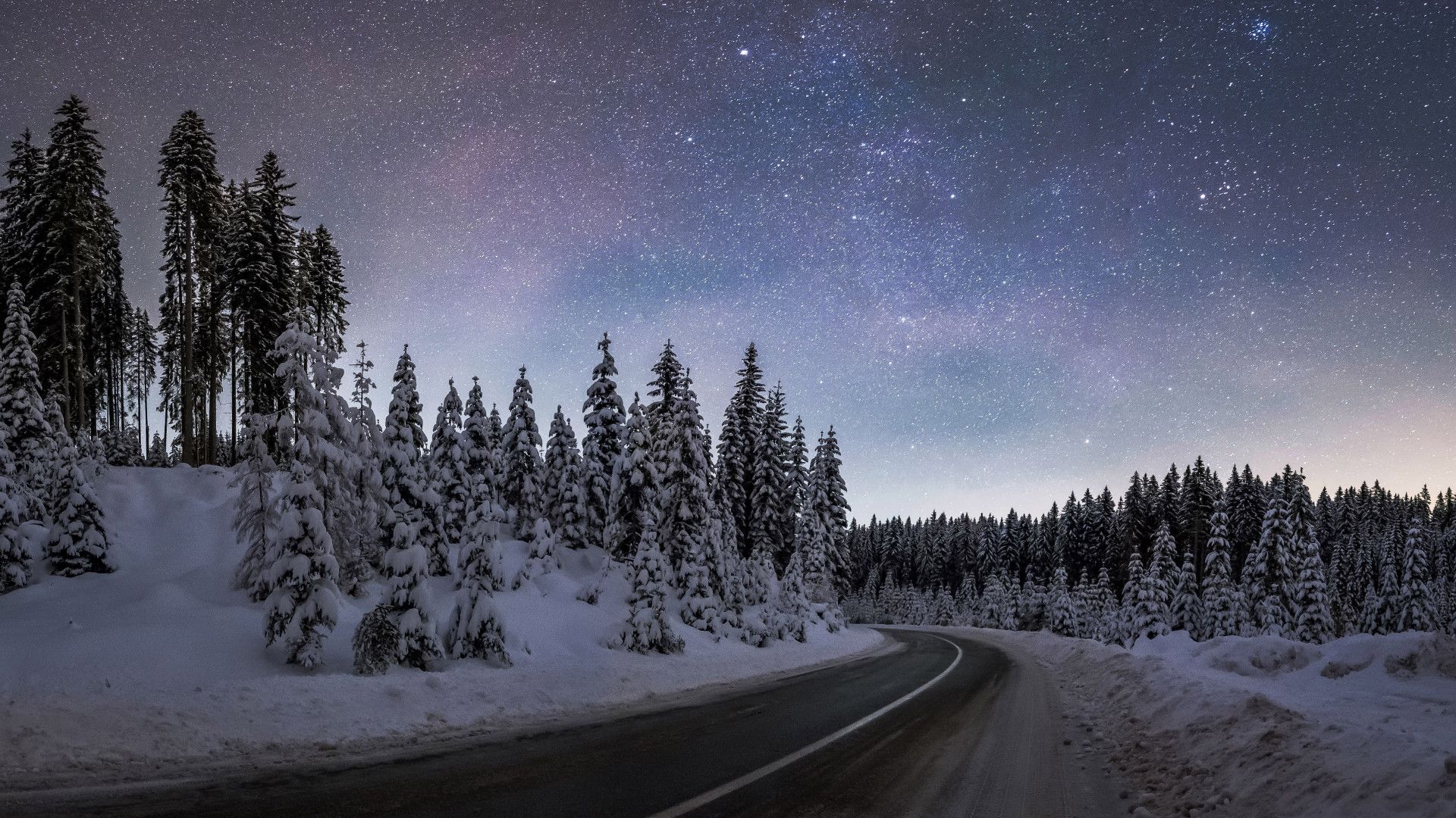 Winter Night 1920X1080 Wallpapers