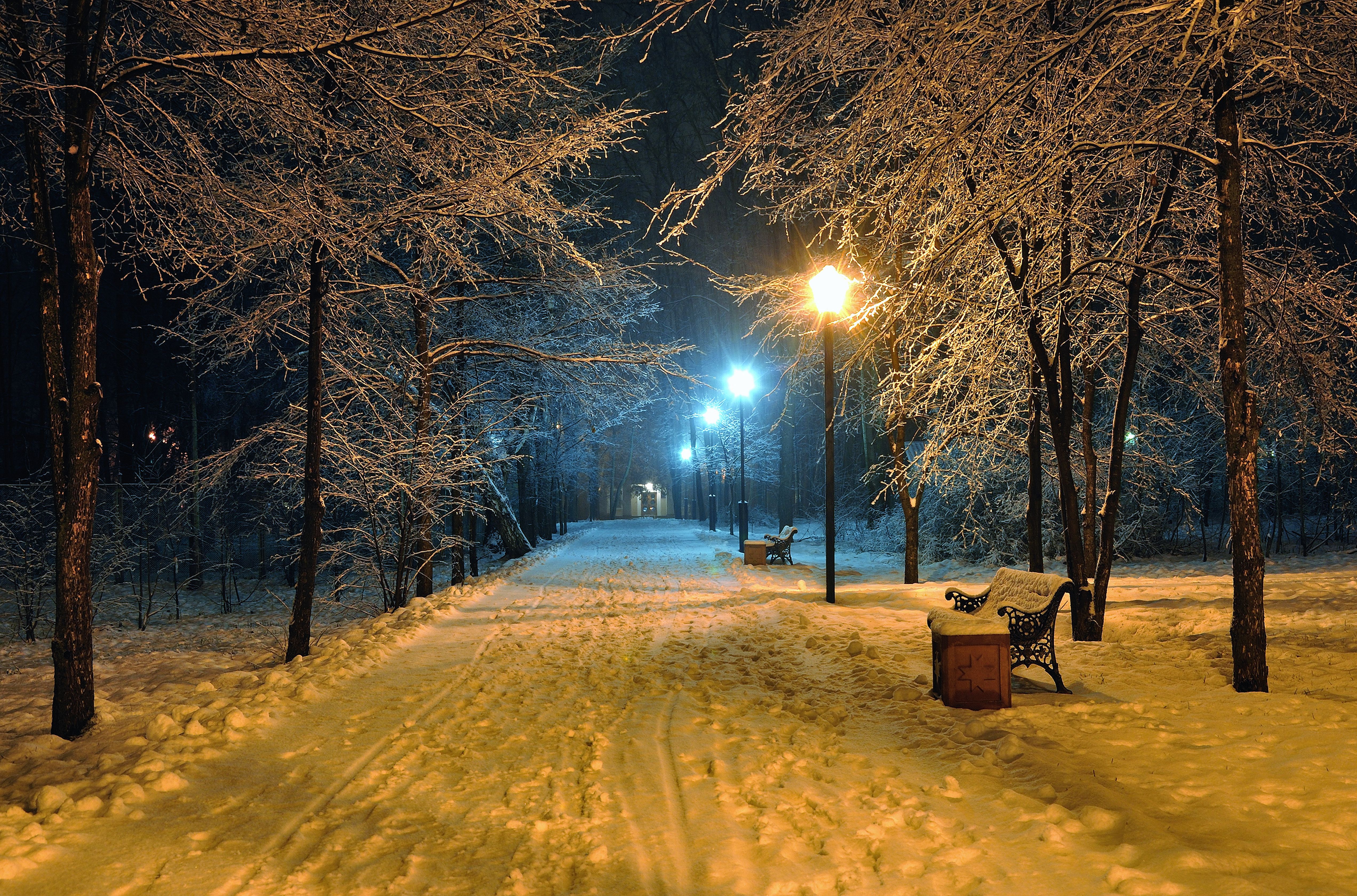 Winter Night Desktop Wallpapers