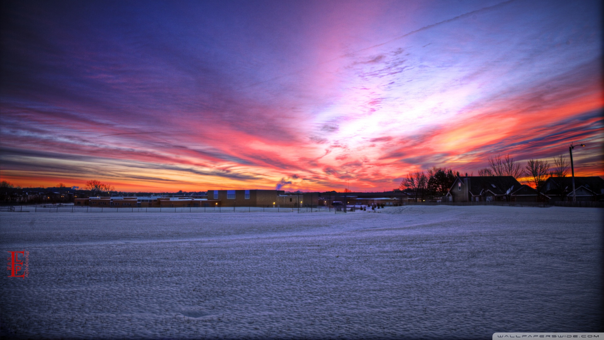 Winter Sunrise Background