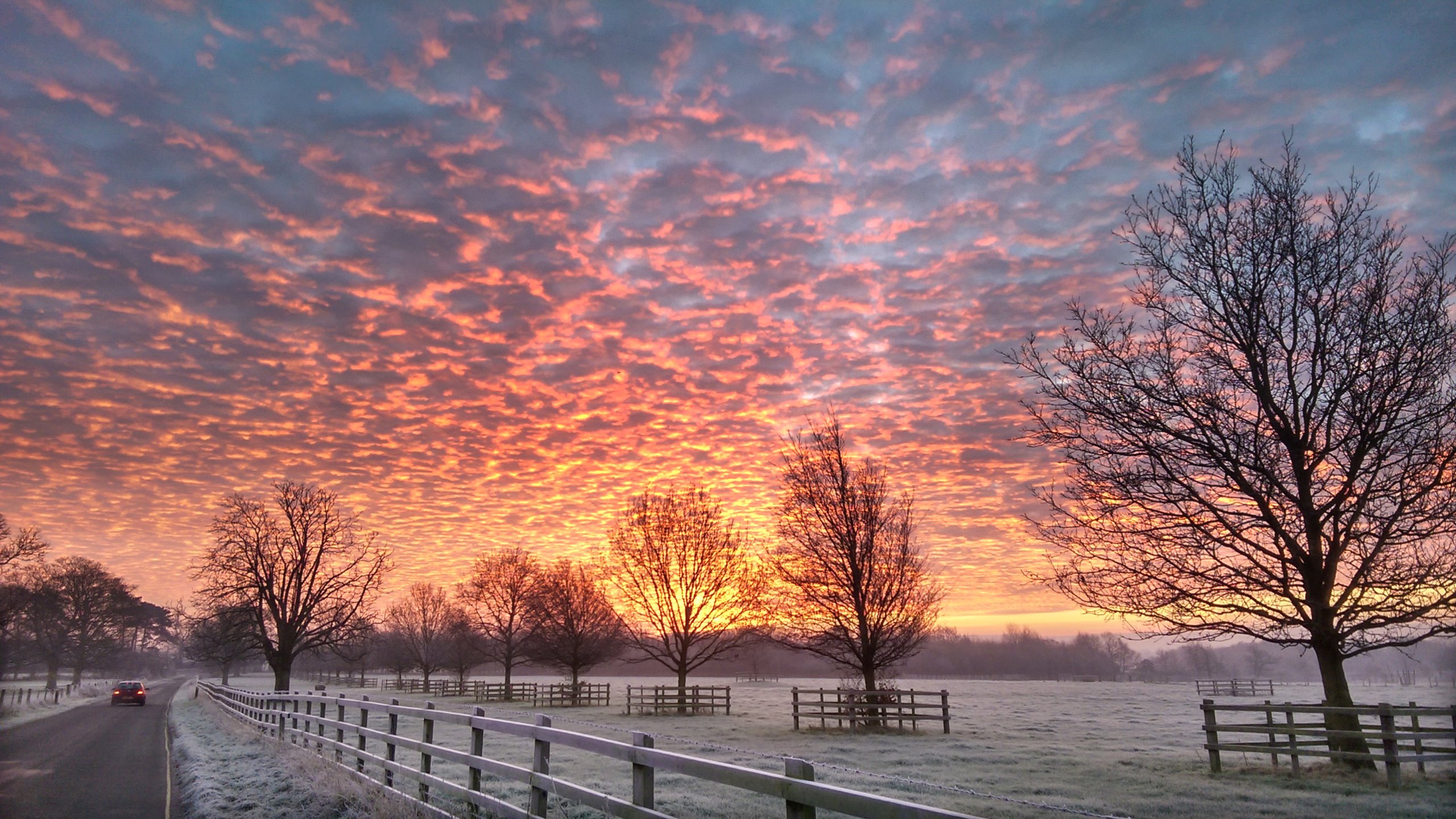 Winter Sunrise Background