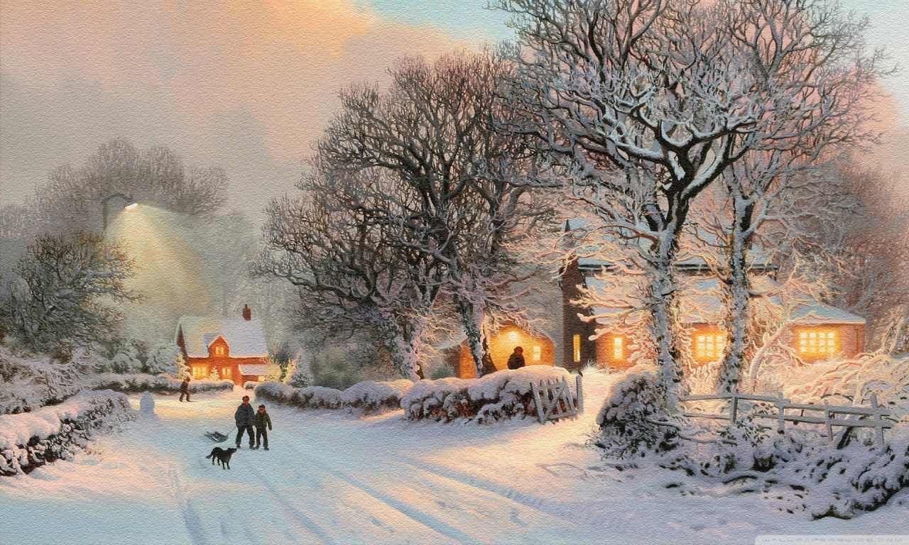 Winter Village Wallpapers