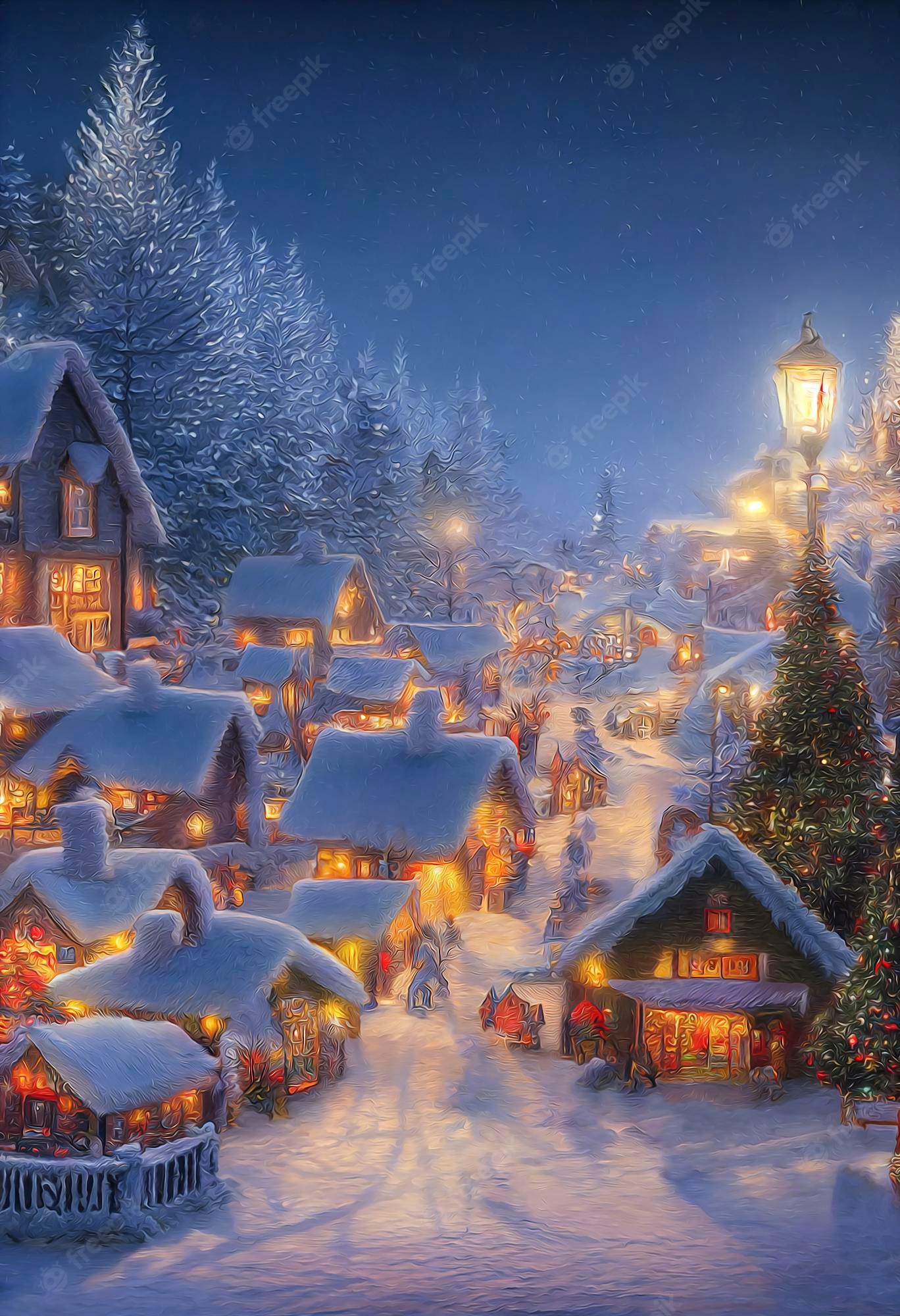 Winter Village Wallpapers