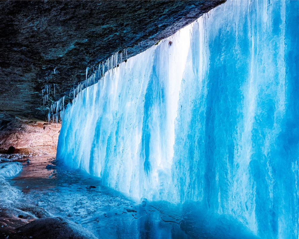 Winter Waterfall Wallpapers