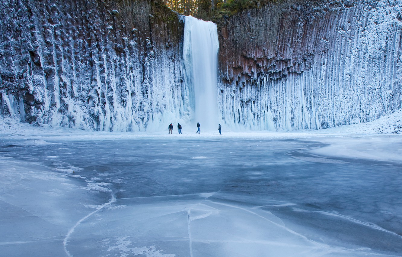 Winter Waterfall Wallpapers