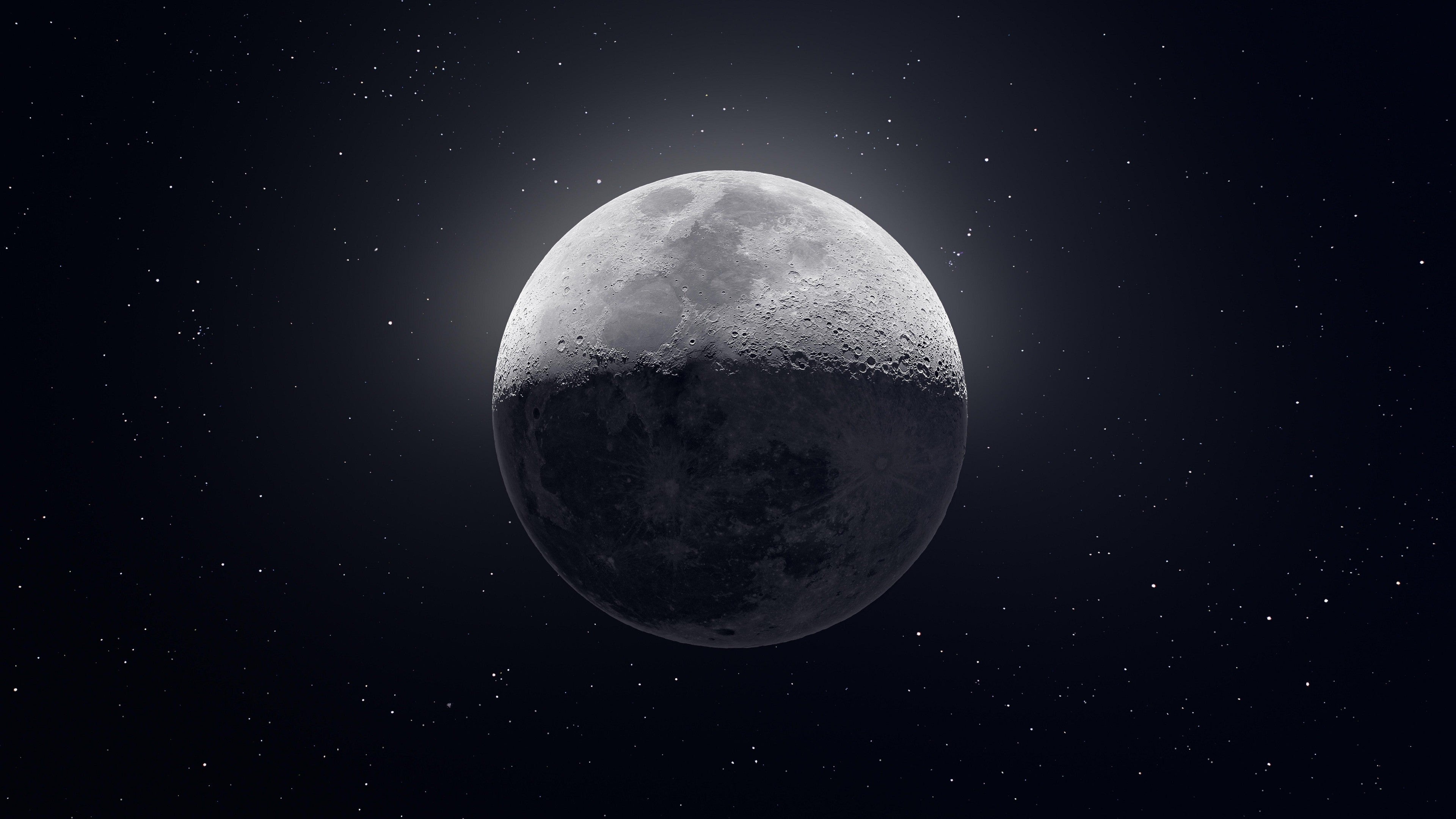 Wobble Moon 4K Wallpapers