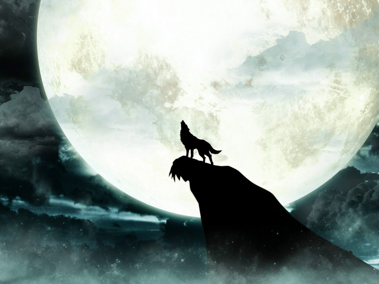 Wolf Howling At The Moon Wallpapers