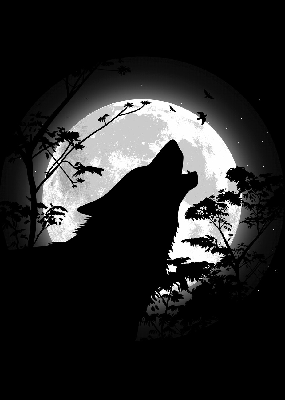 Wolf Howling At The Moon Wallpapers