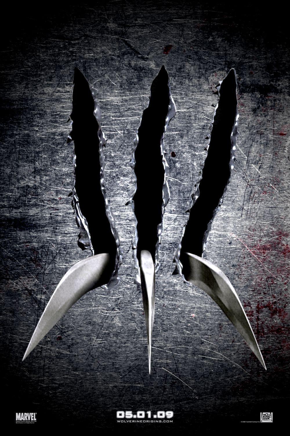 Wolverine Gold Claws Dark Wallpapers