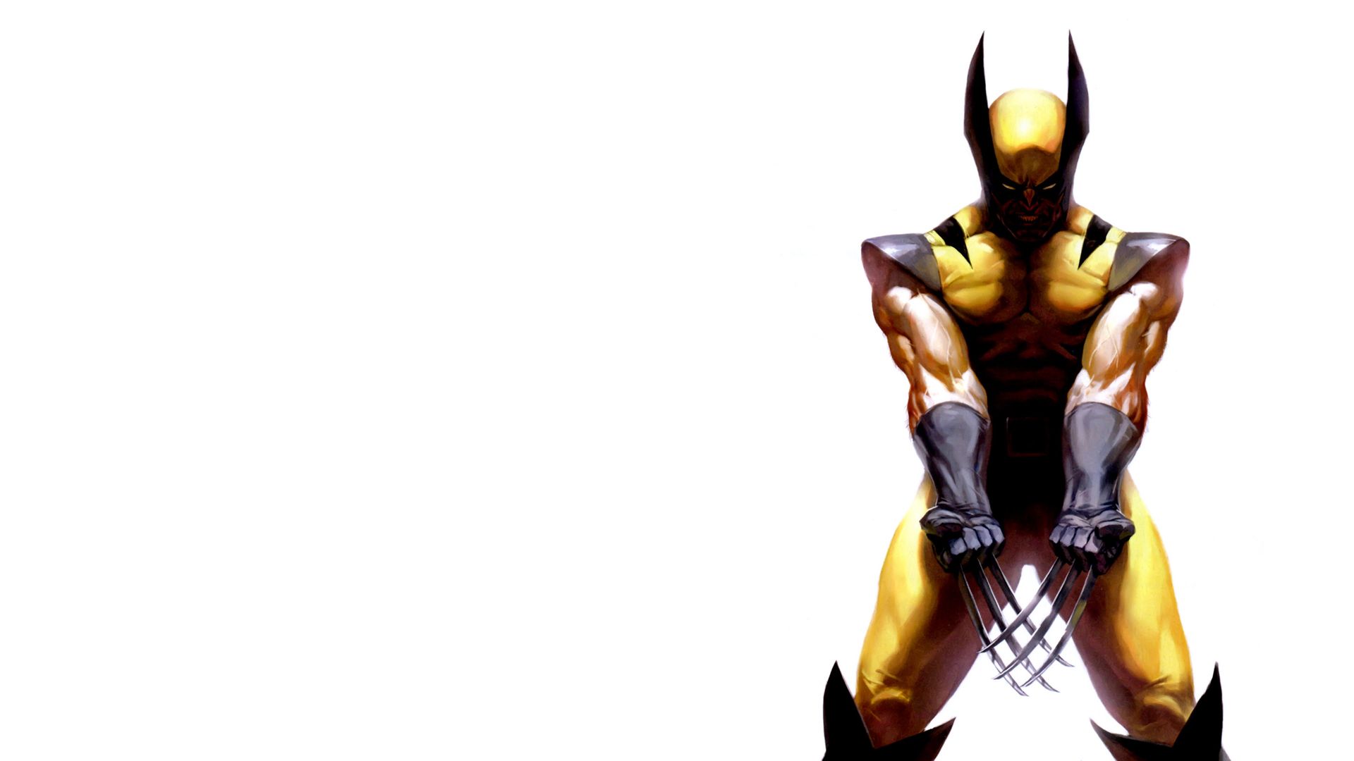 Wolverine Gold Claws Dark Wallpapers