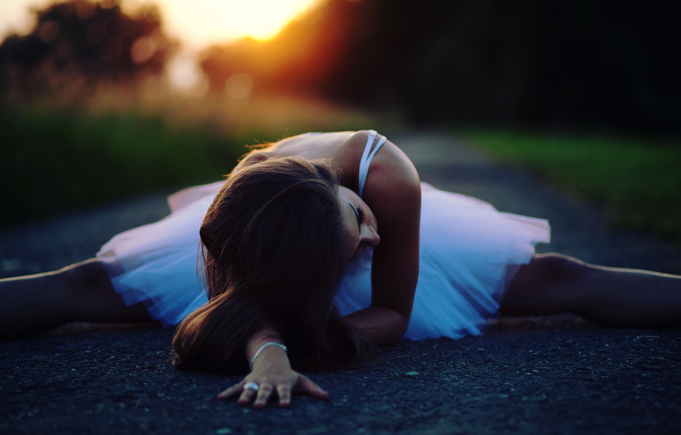 Woman Lying In The Road Wallpapers