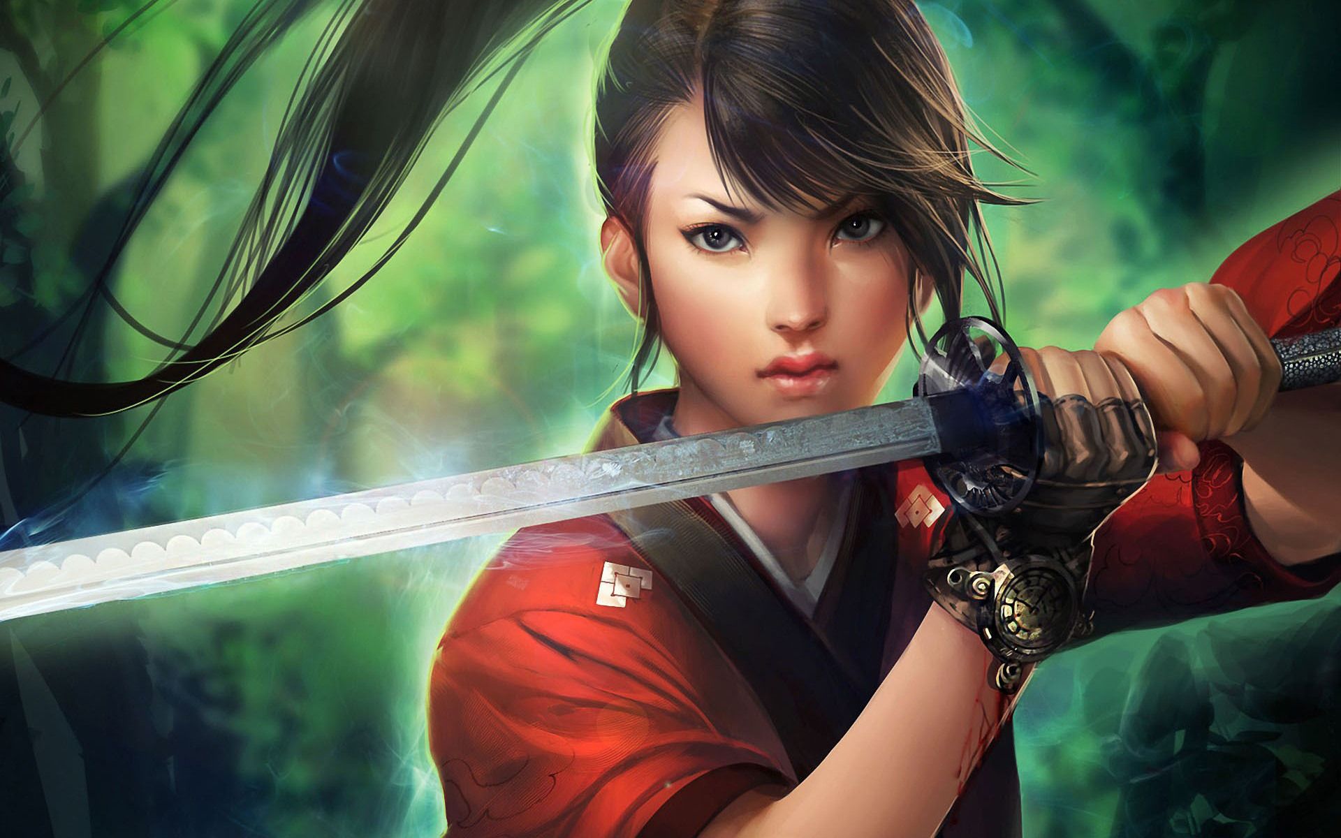 Woman Warrior With Sword Cool
 Wallpapers