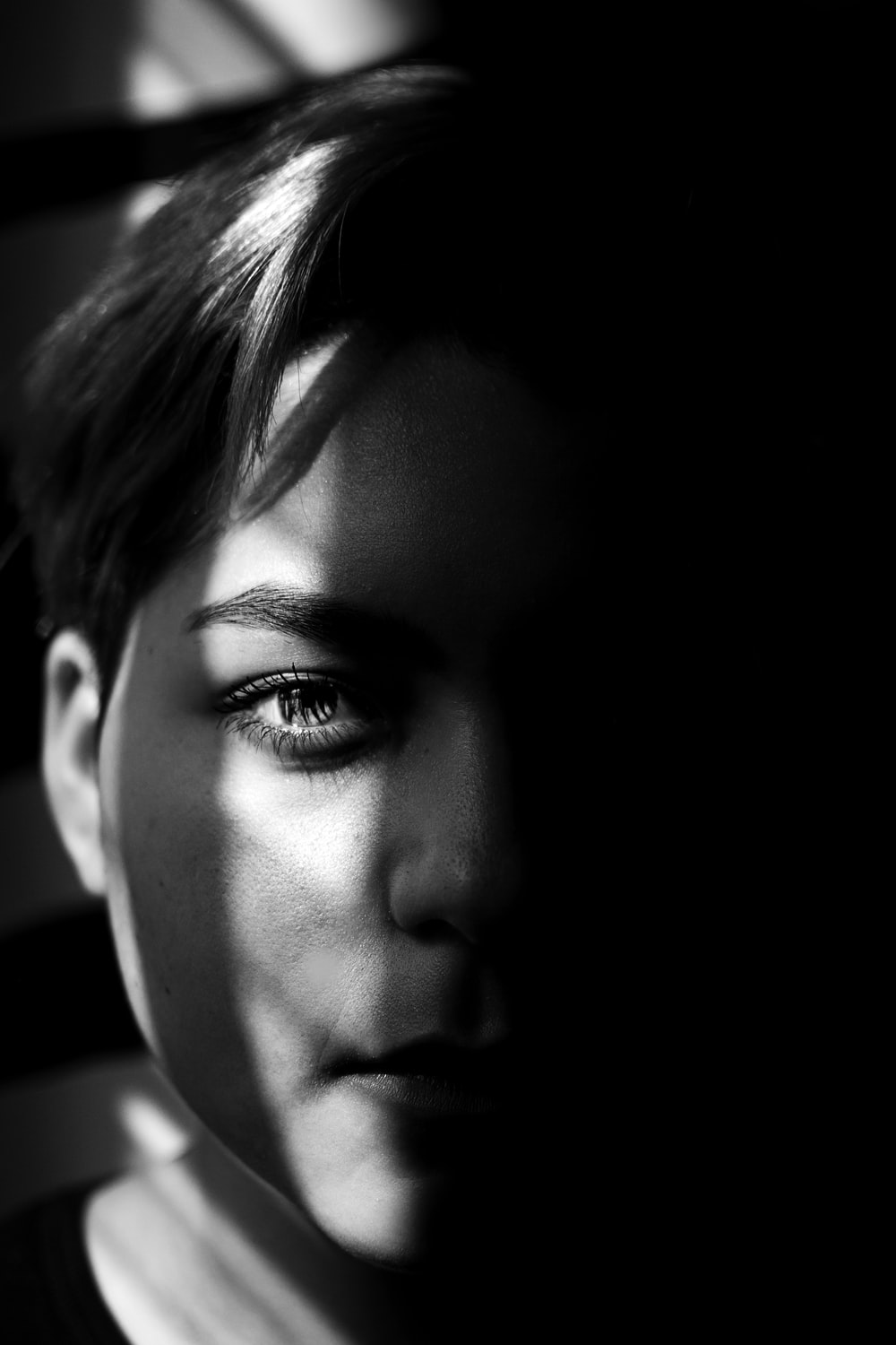 Women Side Face Portrait Monochrome Wallpapers