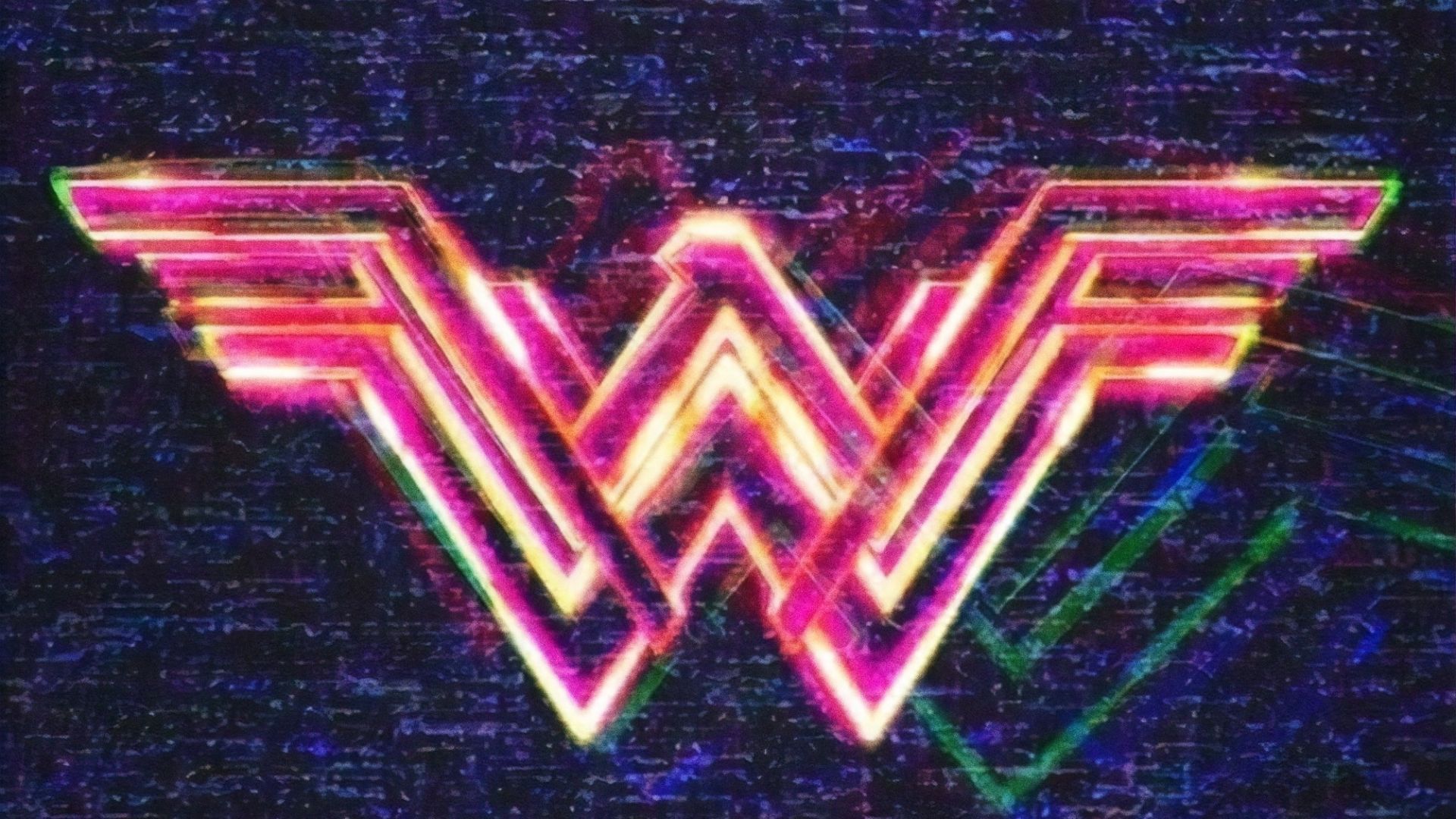 Wonder Woman 1984 Neon Synthwave Poster Wallpapers