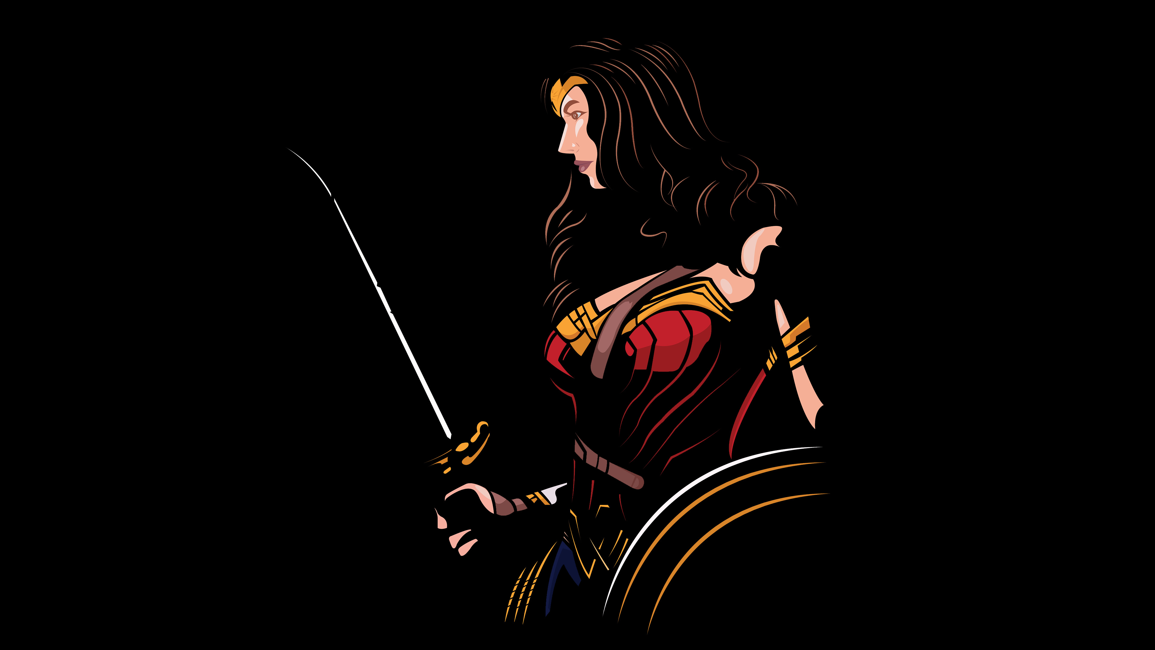 Wonder Woman 4K Cool Logo Wallpapers