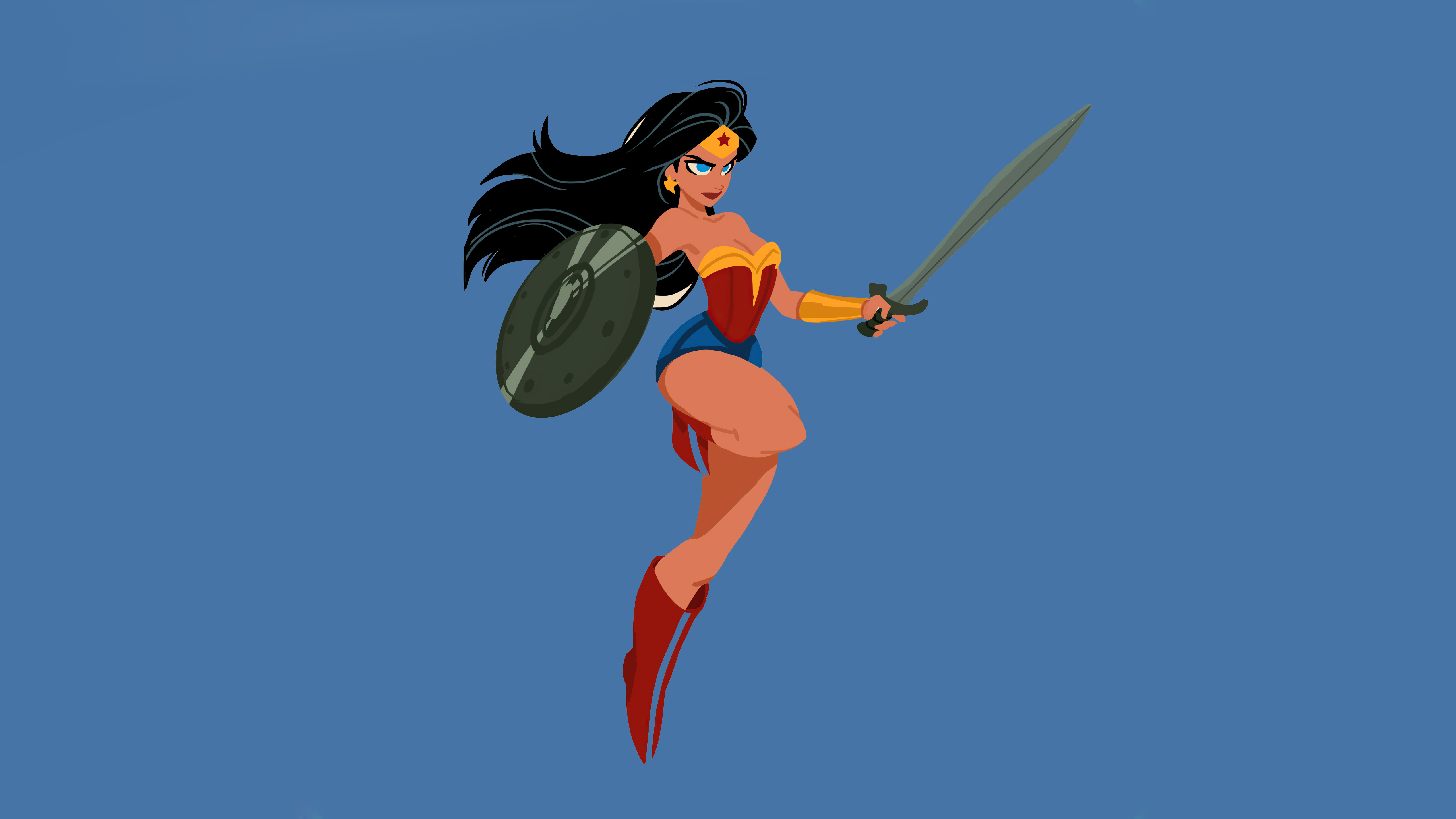 Wonder Woman 8K Minimalist Wallpapers