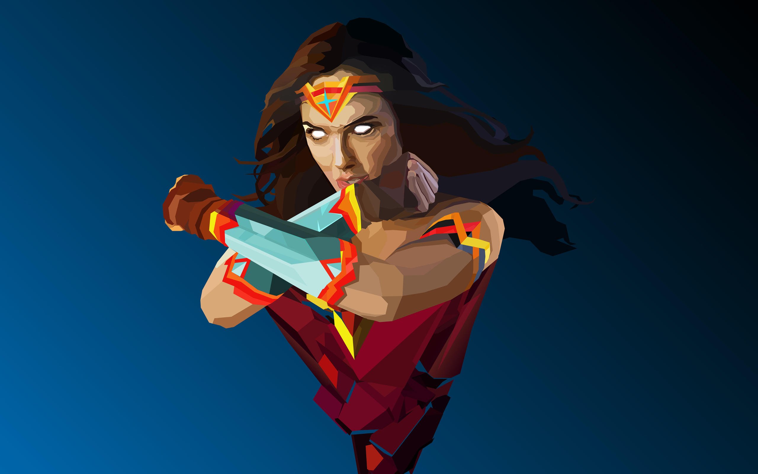 Wonder Woman 8K Minimalist Wallpapers