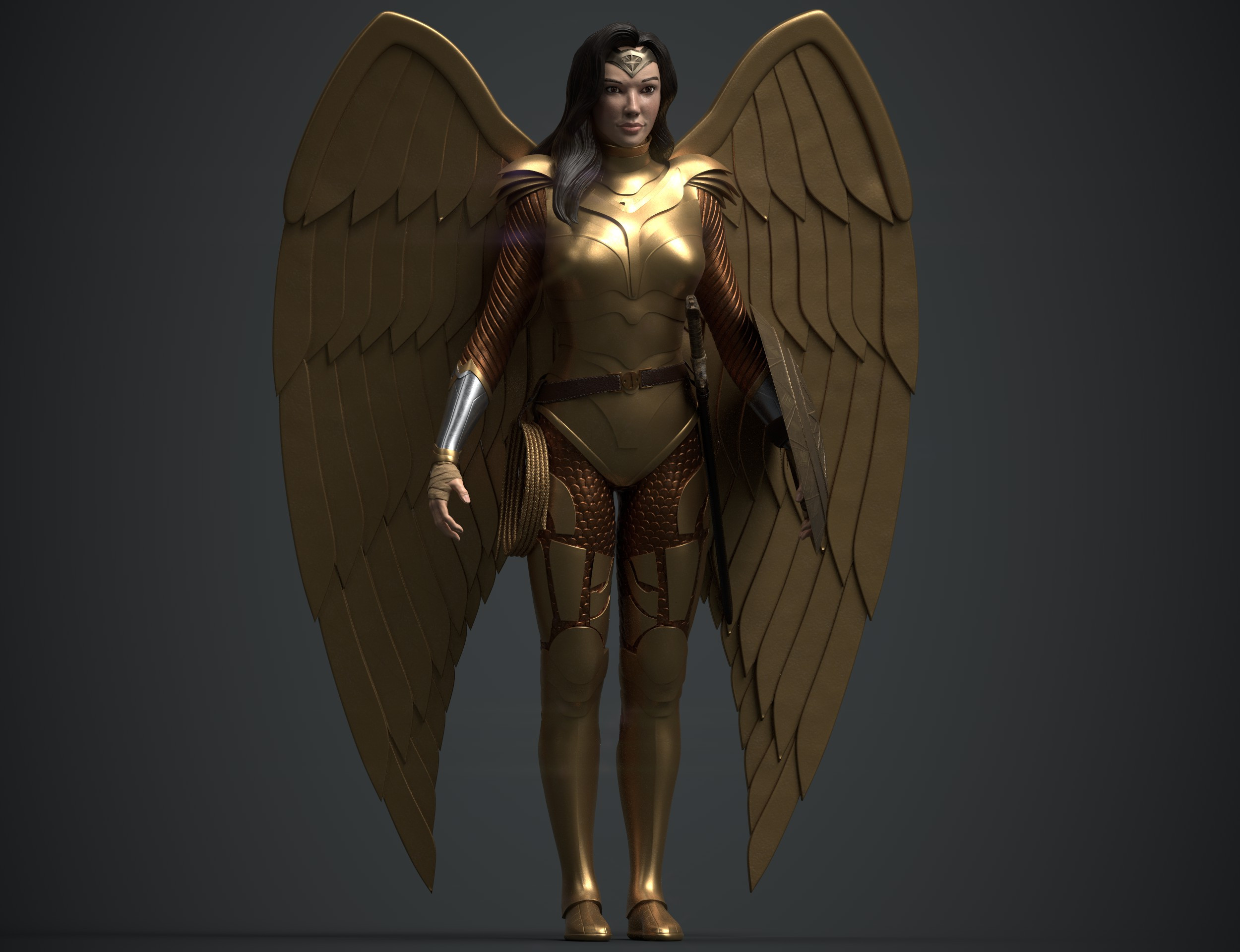 Wonder Woman Golden Eagle Armor Wallpapers