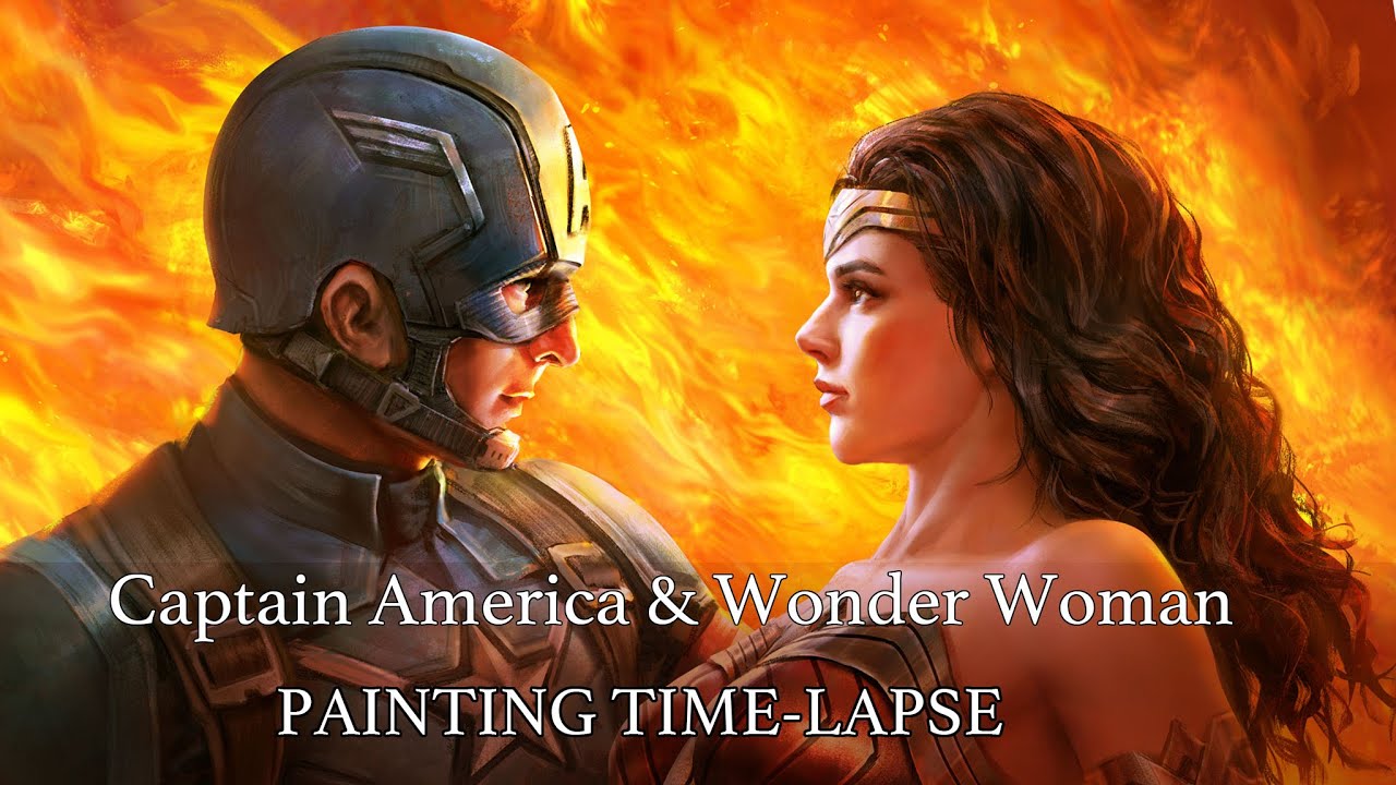 Wonder Woman Met Captain America Wallpapers