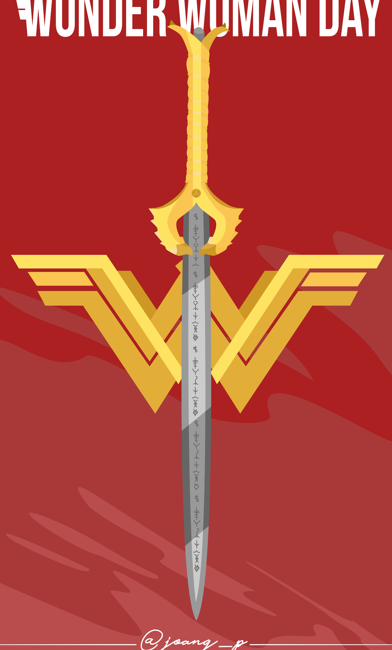 Wonder Woman Minimalism Wallpapers