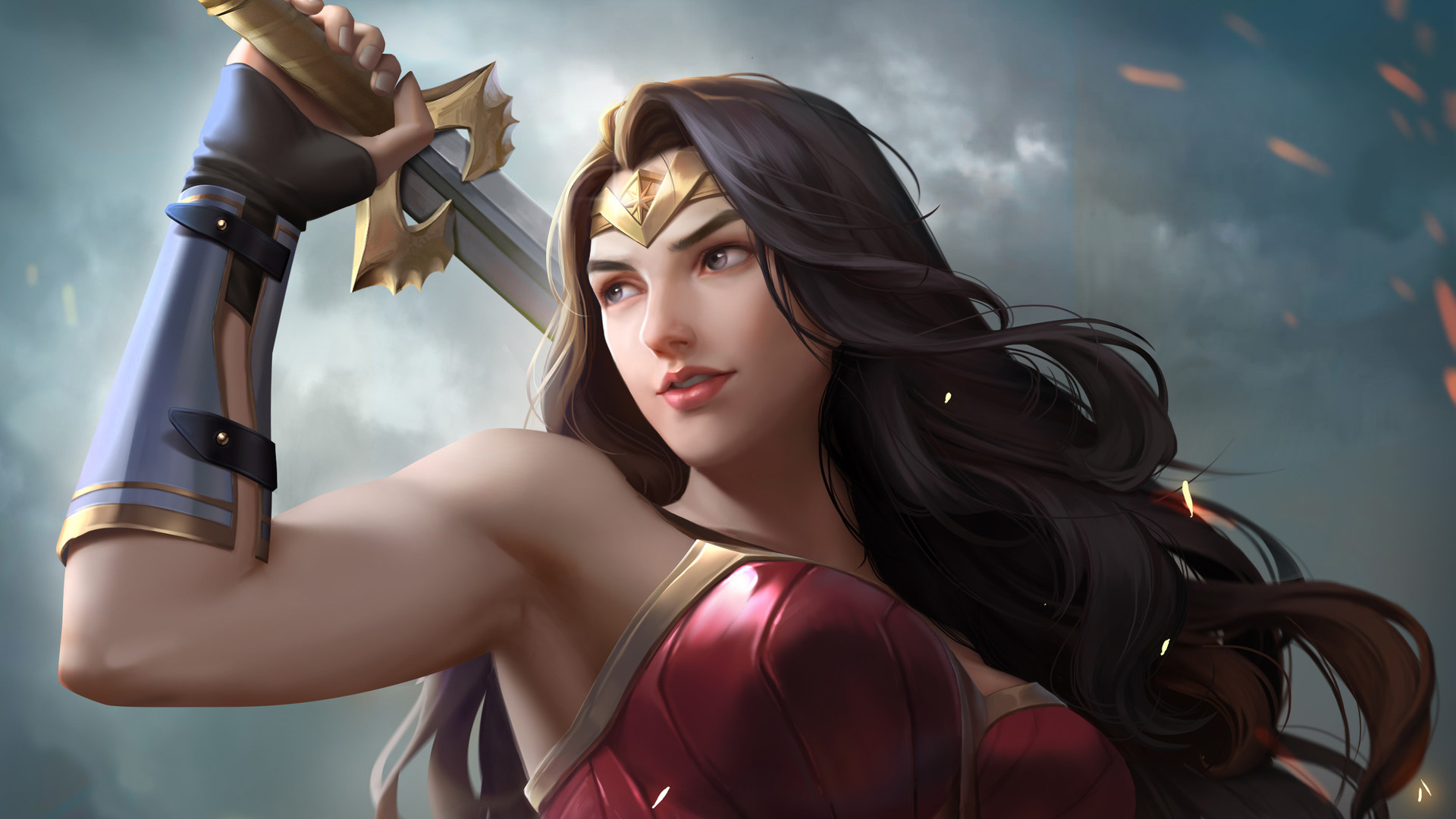 Wonder Woman Poly Art Wallpapers