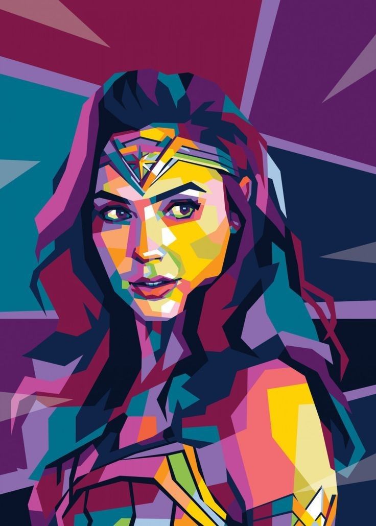 Wonder Woman Poly Art Wallpapers