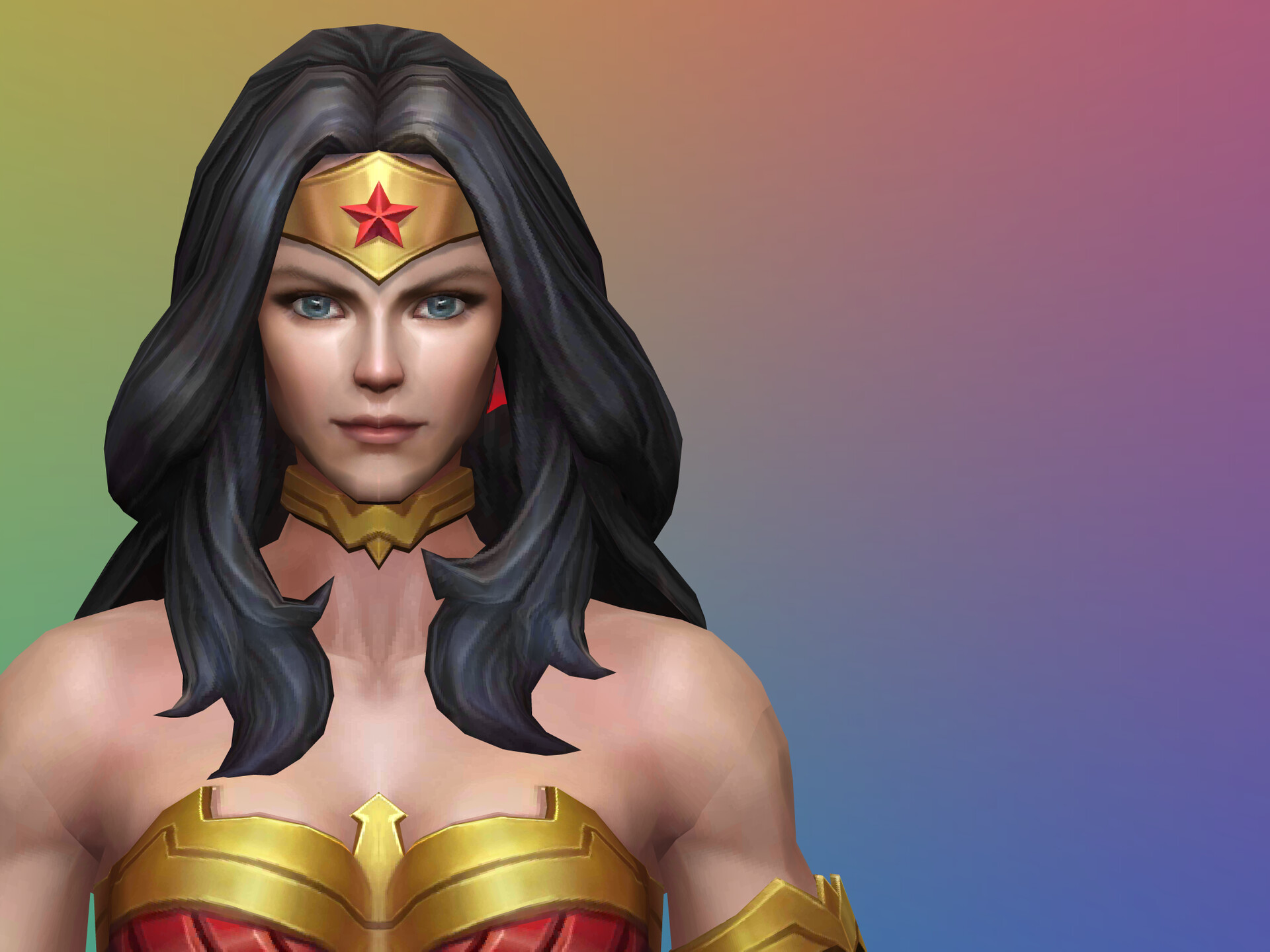 Wonder Woman Poly Art Wallpapers