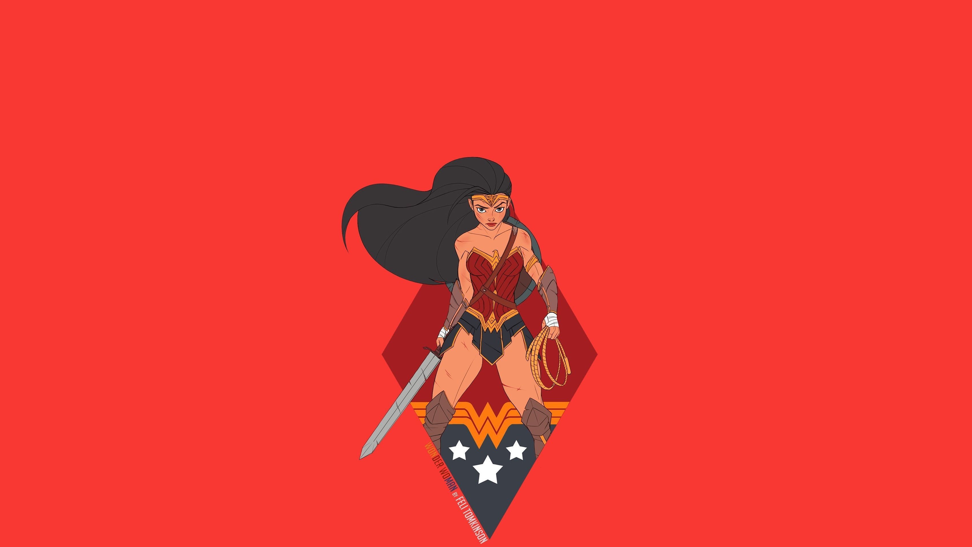 Wonder Woman Poly Superhero Wallpapers