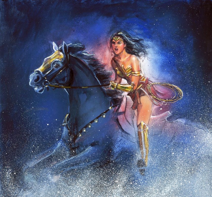 Wonder Woman Riding Horse Wallpapers