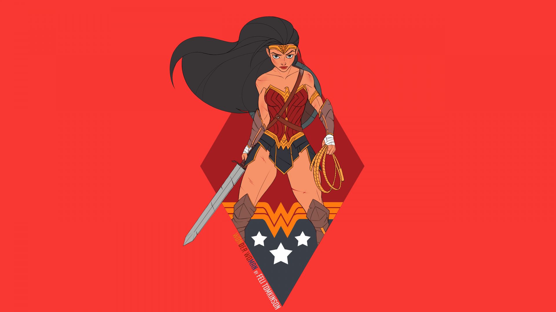 Wonder Woman Superhero Artwork Wallpapers