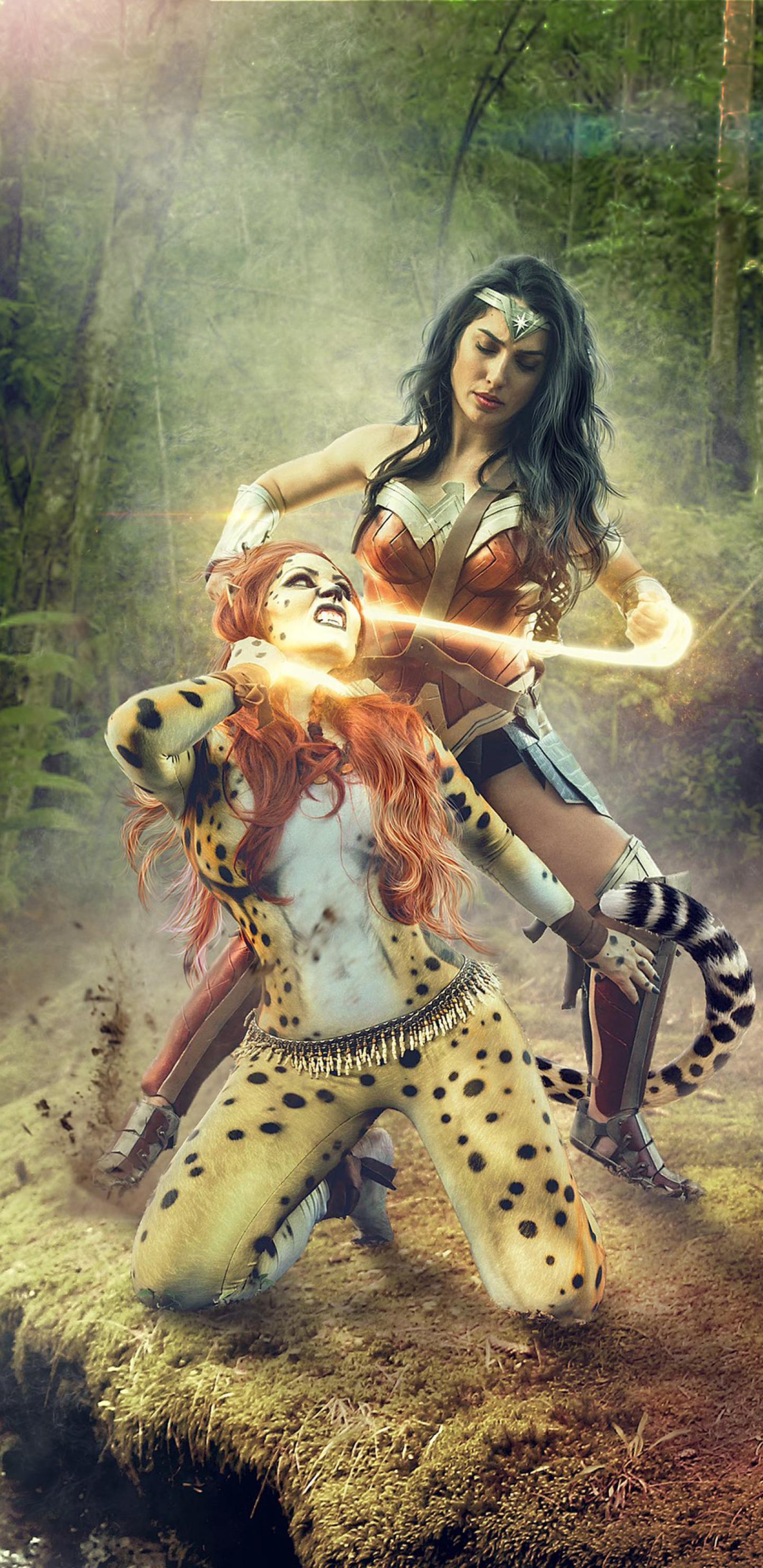 Wonder Woman Vs Cheetah Art Wallpapers