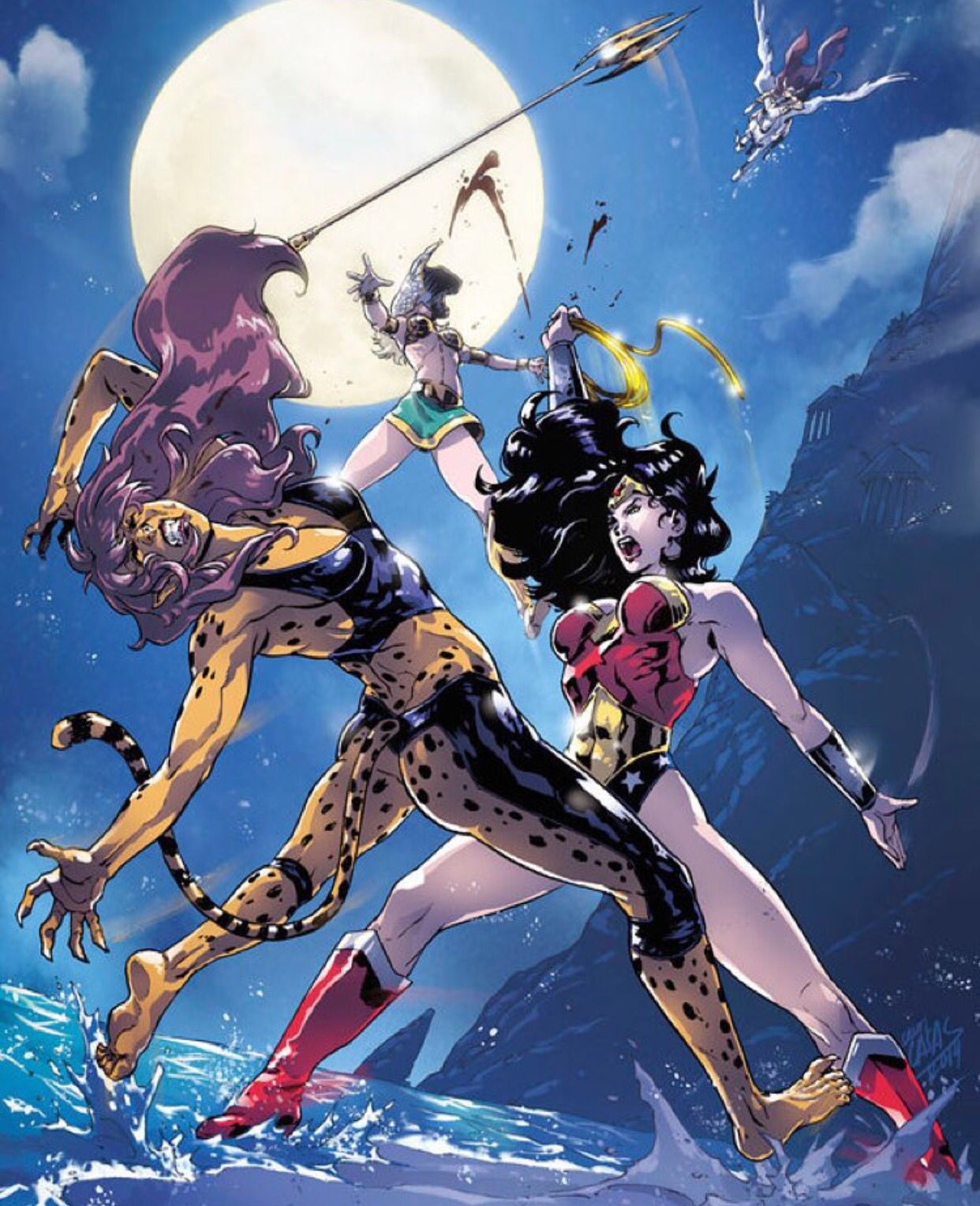 Wonder Woman Vs Cheetah Art Wallpapers