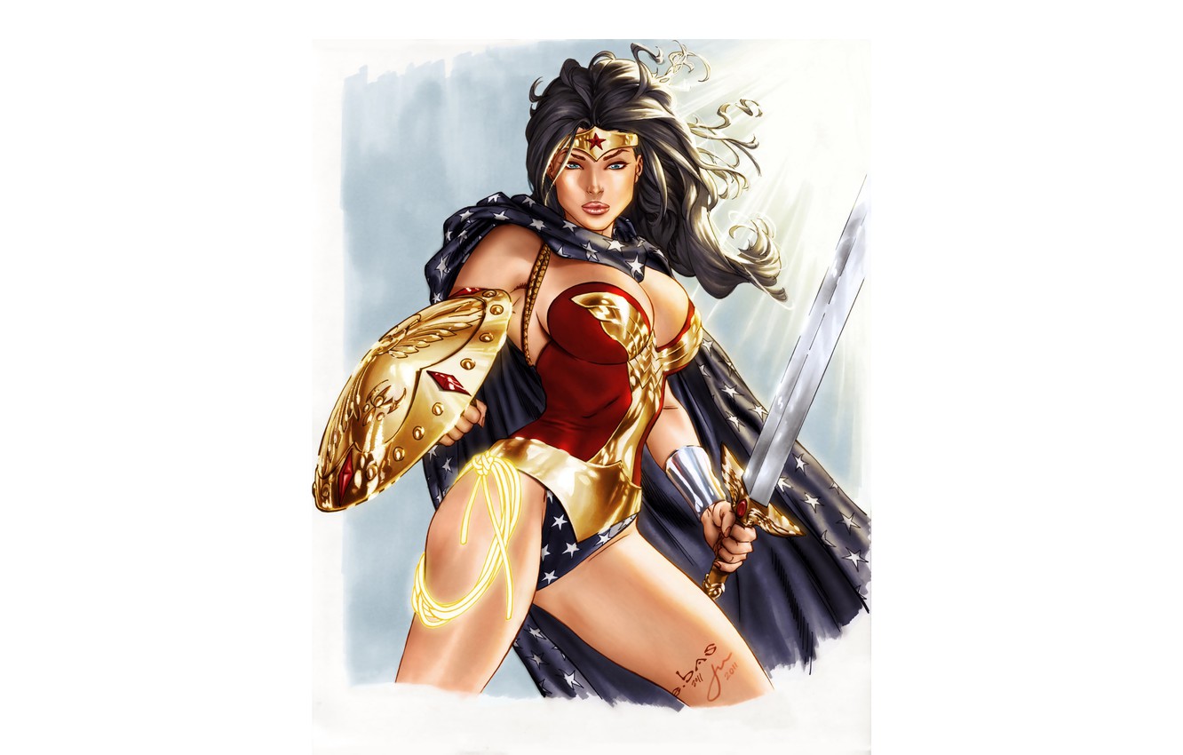 Wonder Woman With Sword And Shield Wallpapers