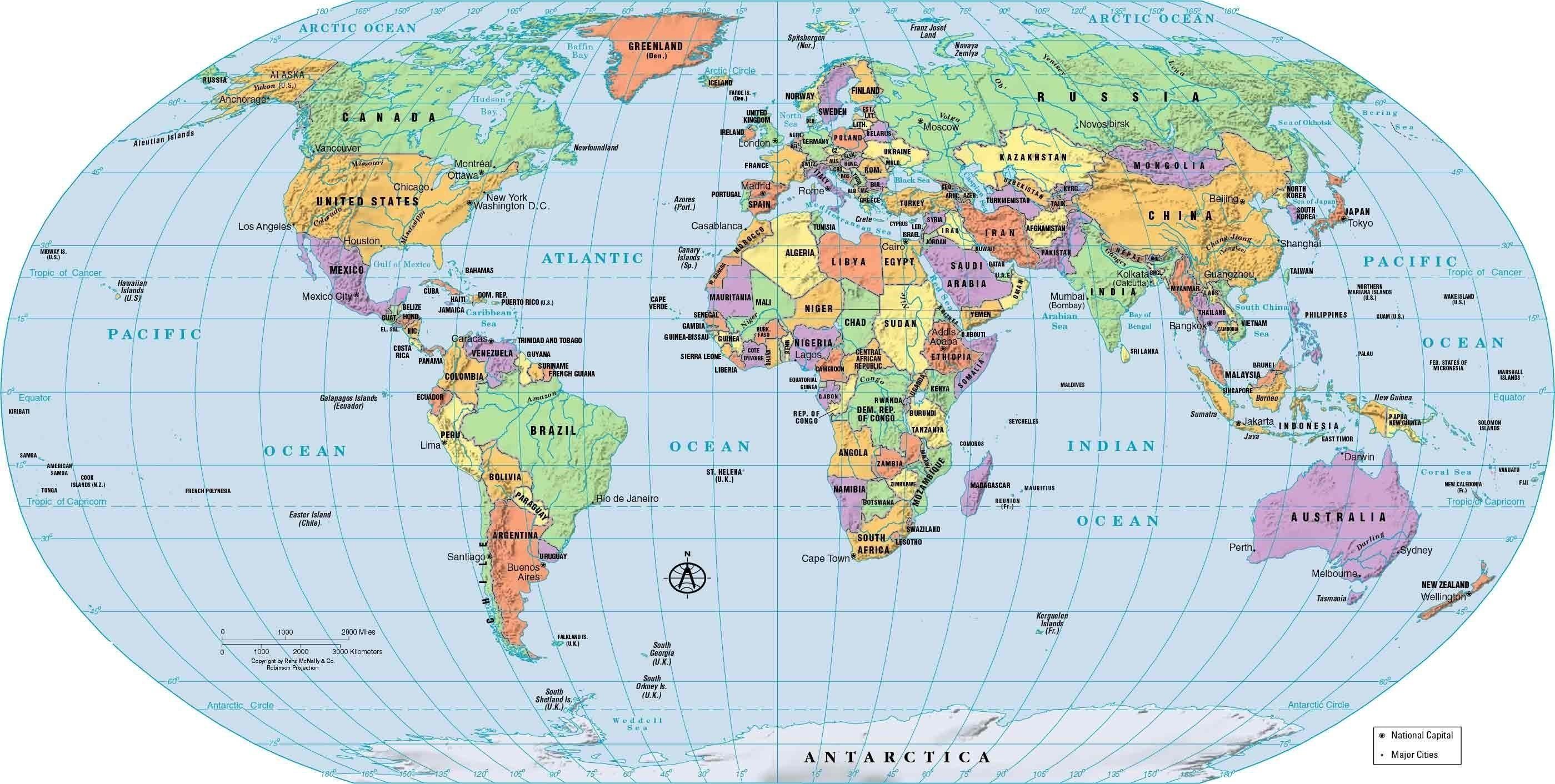 World Map High Resolution Wallpapers