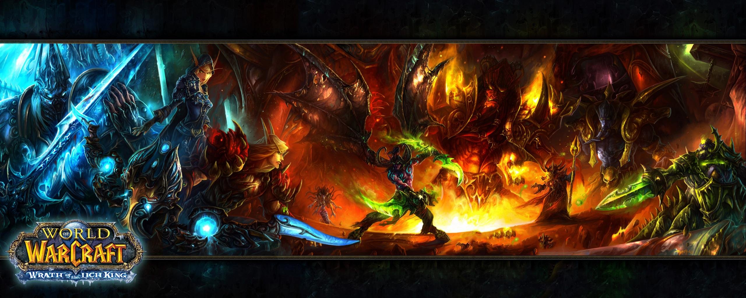 world of warcraft dual monitor Wallpapers