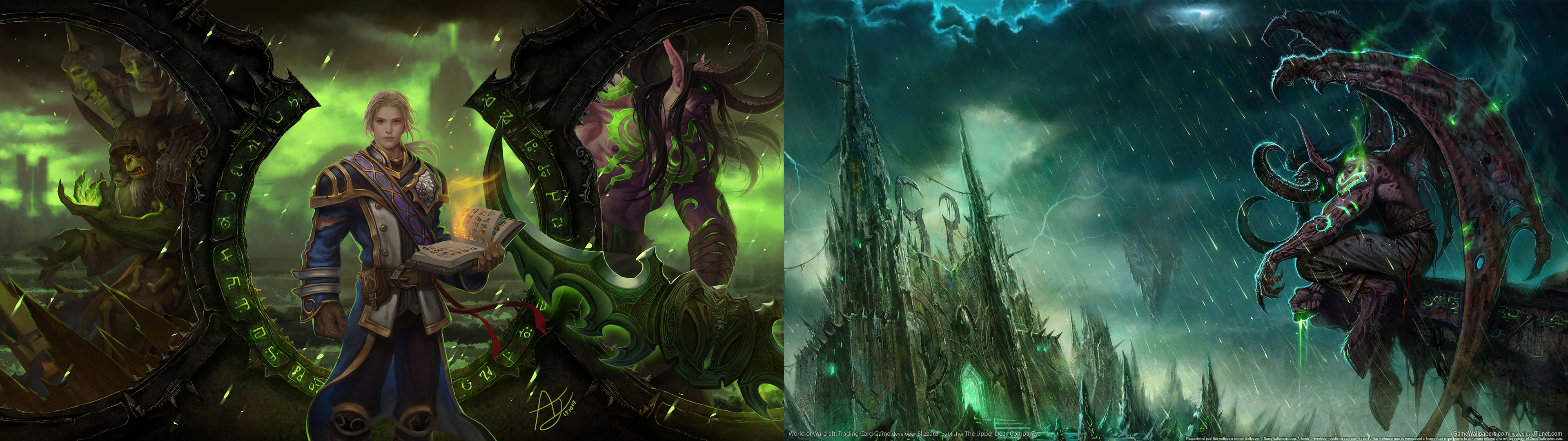 world of warcraft dual monitor Wallpapers