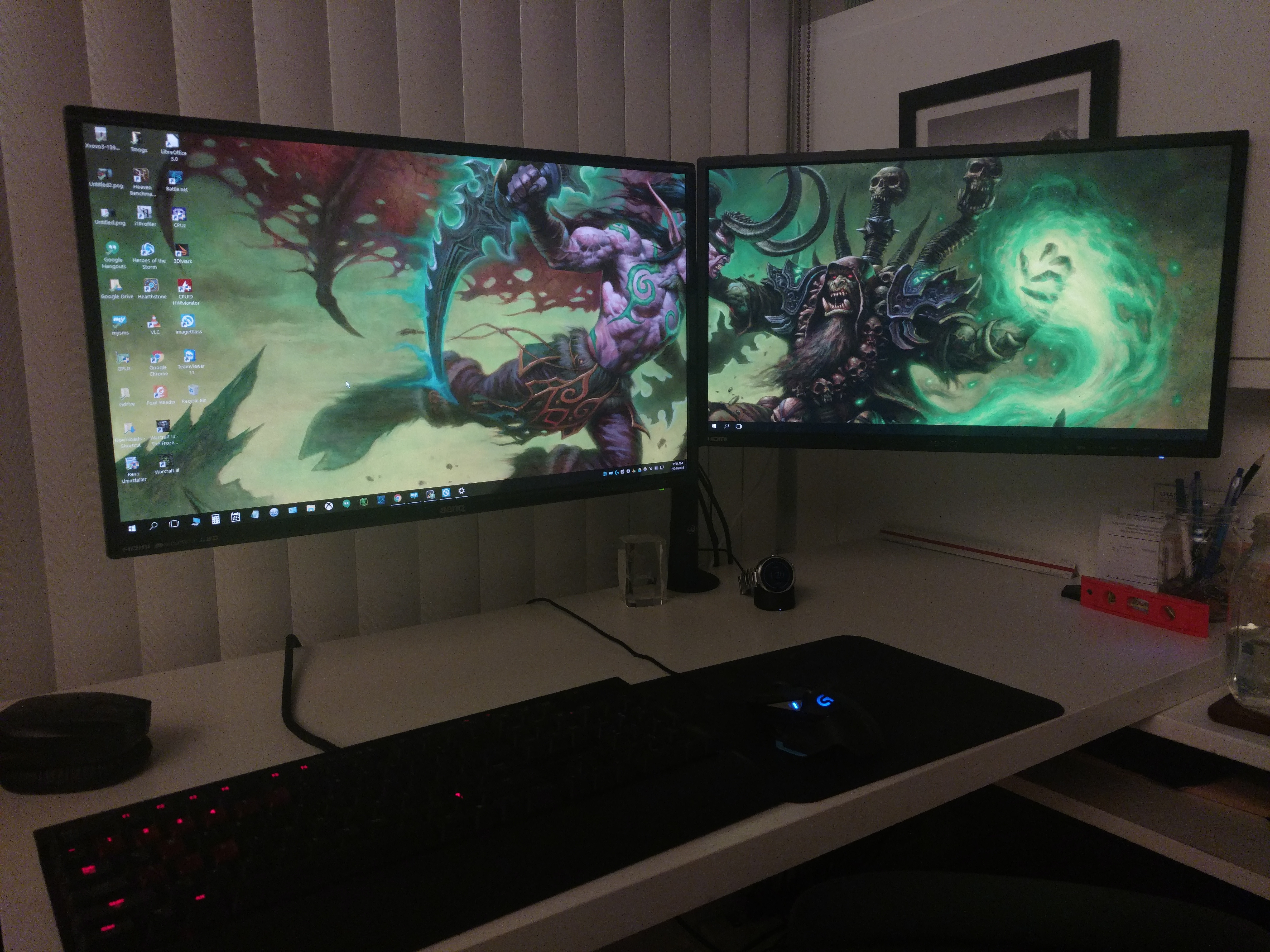 world of warcraft dual screen Wallpapers