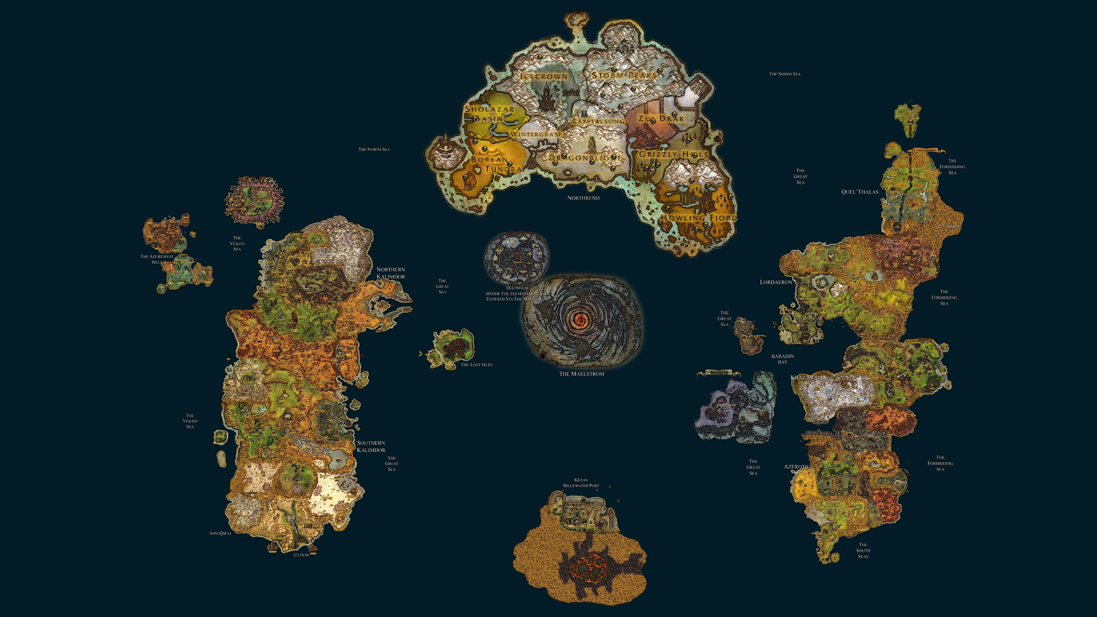 world of warcraft map Wallpapers