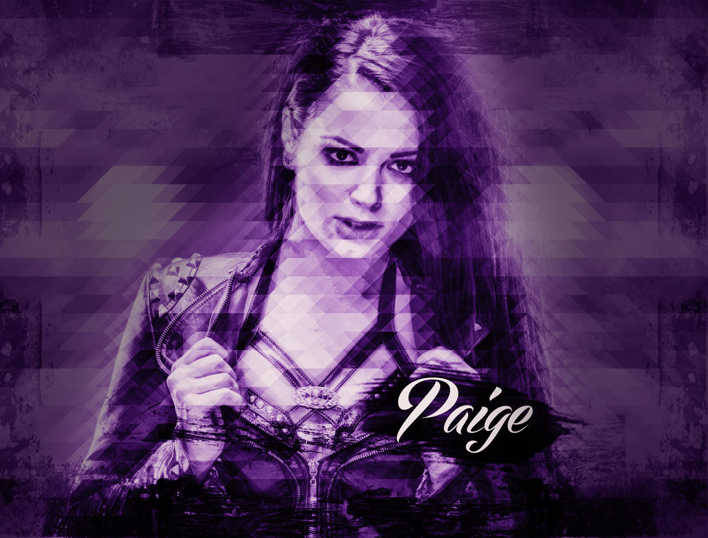 WWE Diva Paige Retro Colors Wallpapers