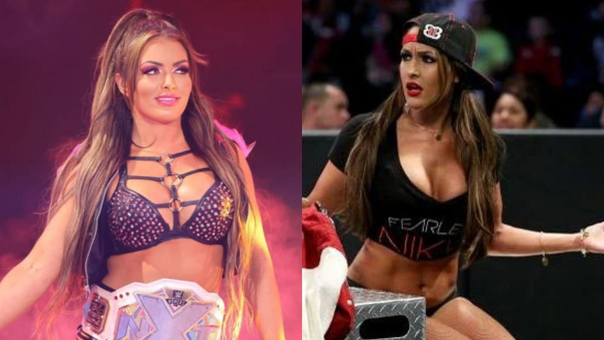 WWE Nikki Bella in Wrestling Ring Pose Wallpapers