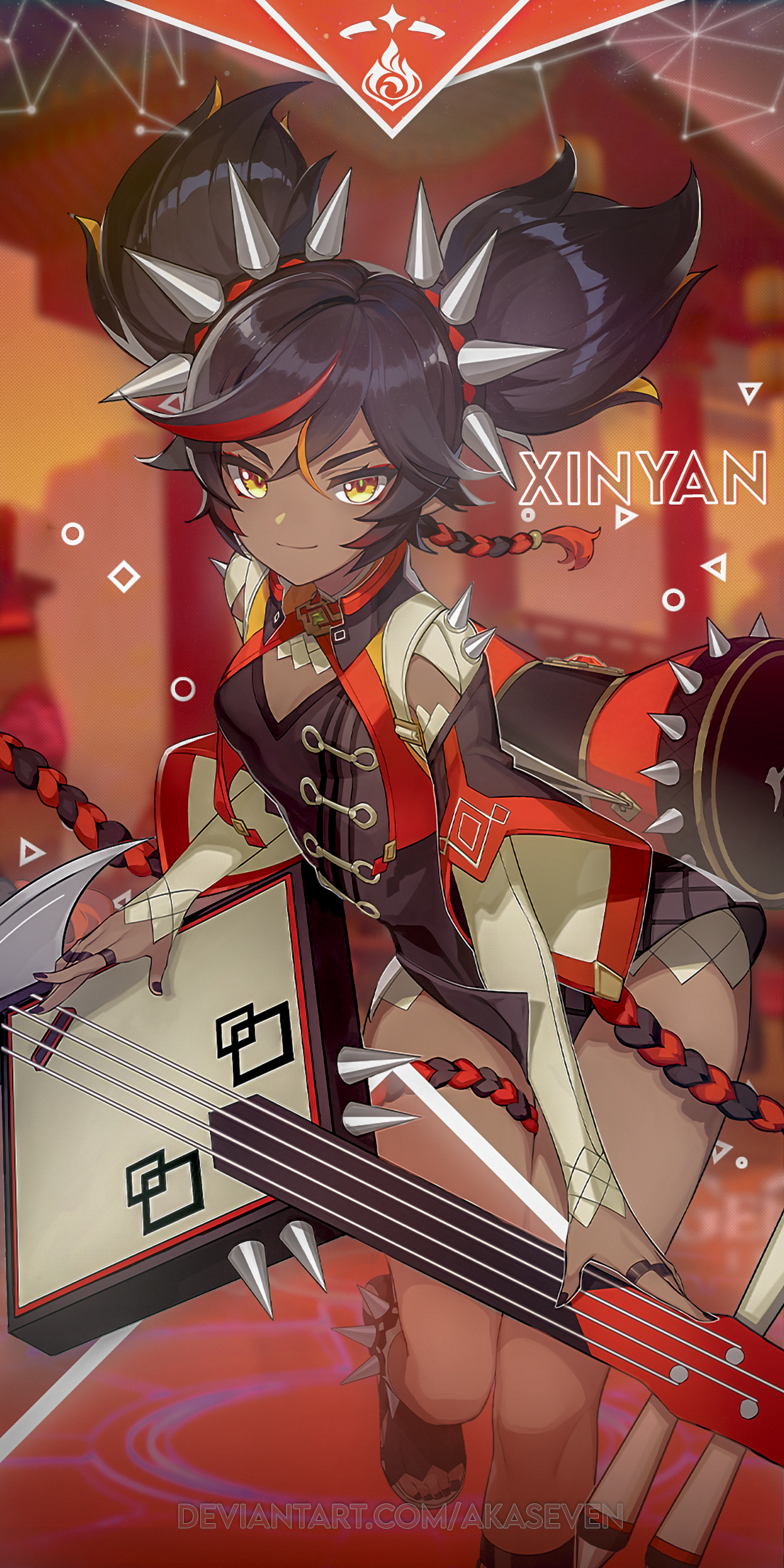 Xinyan Genshin Impact Digital Wallpapers