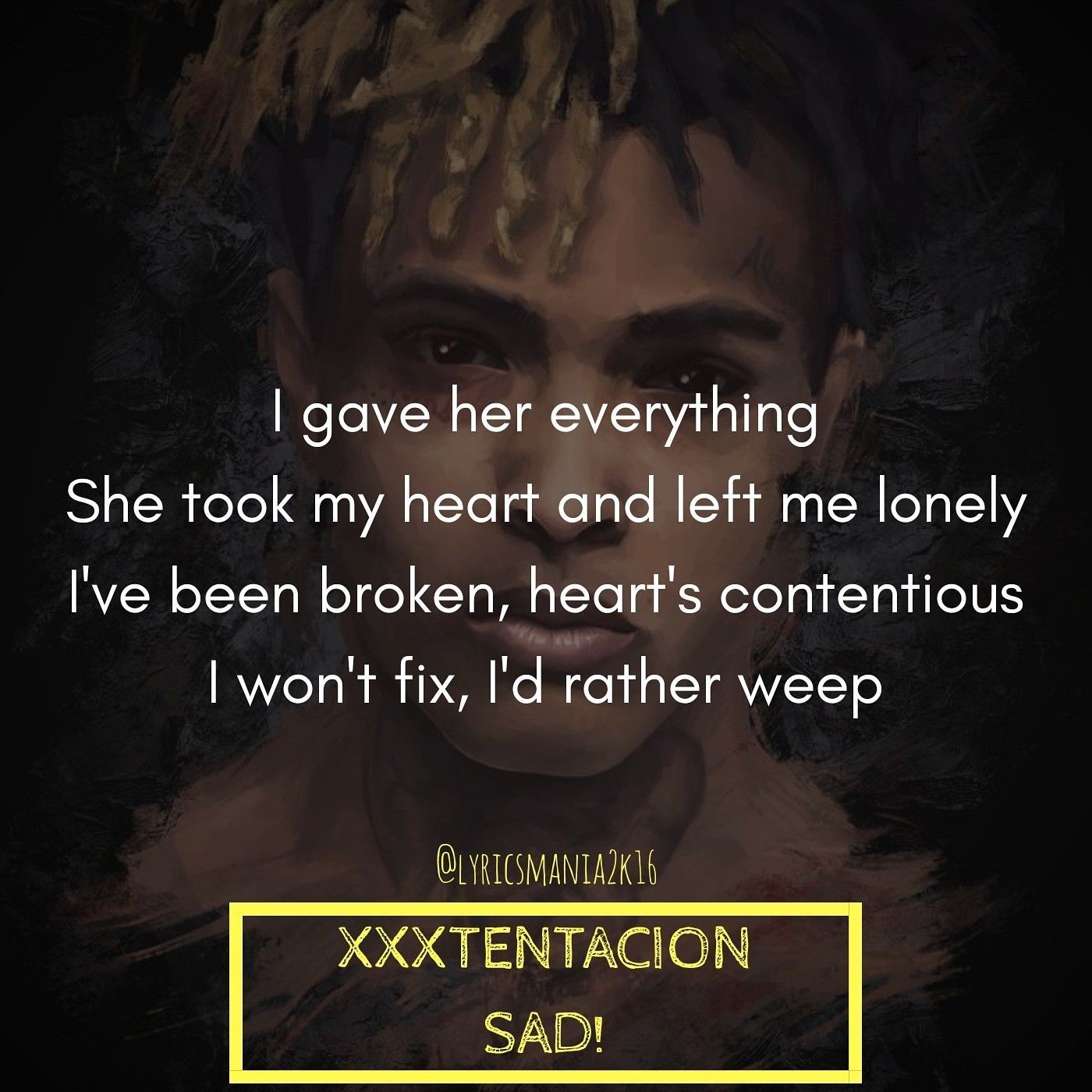 Xxxtentacion Sad Pictures Wallpapers