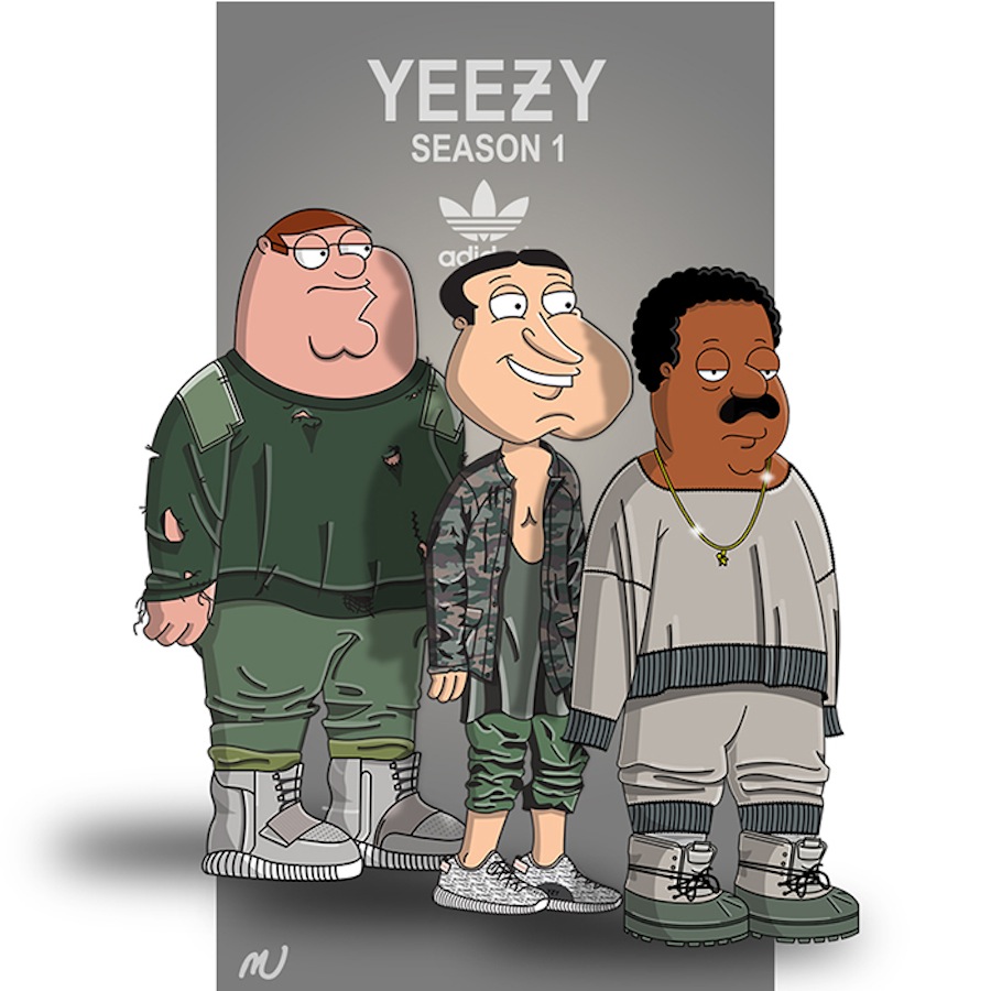 Yeezy Bape Cartoon Wallpapers