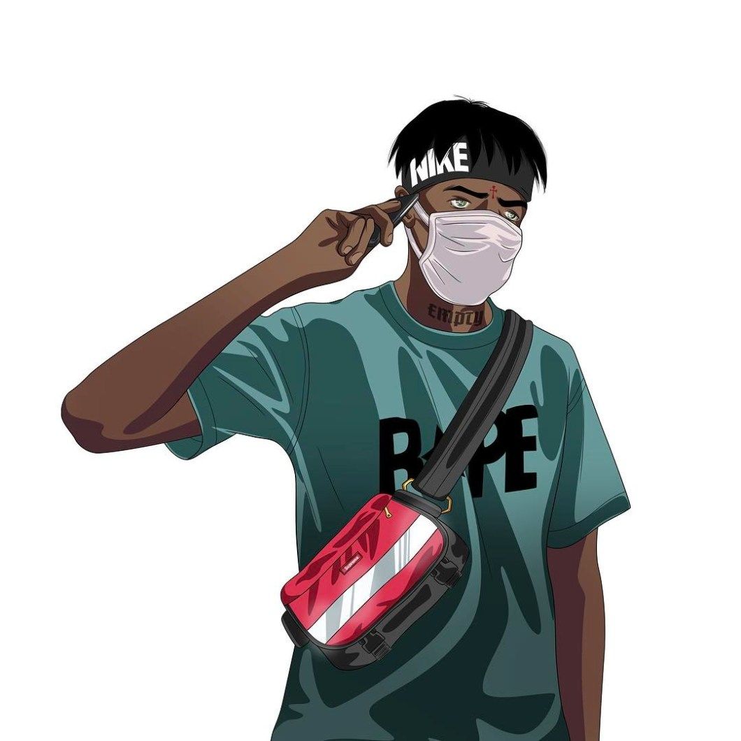 Yeezy Bape Cartoon Wallpapers