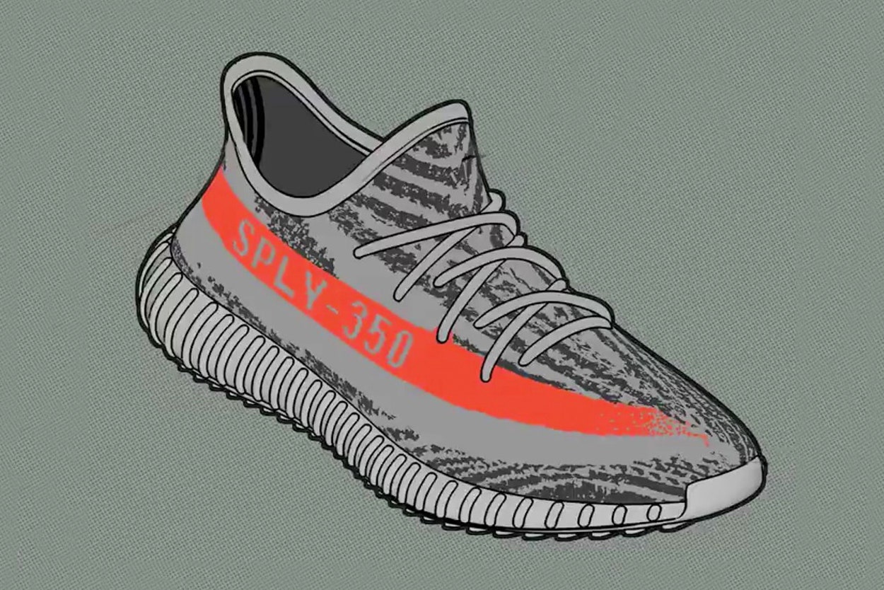 Yeezy Boost 350 Cartoon Wallpapers