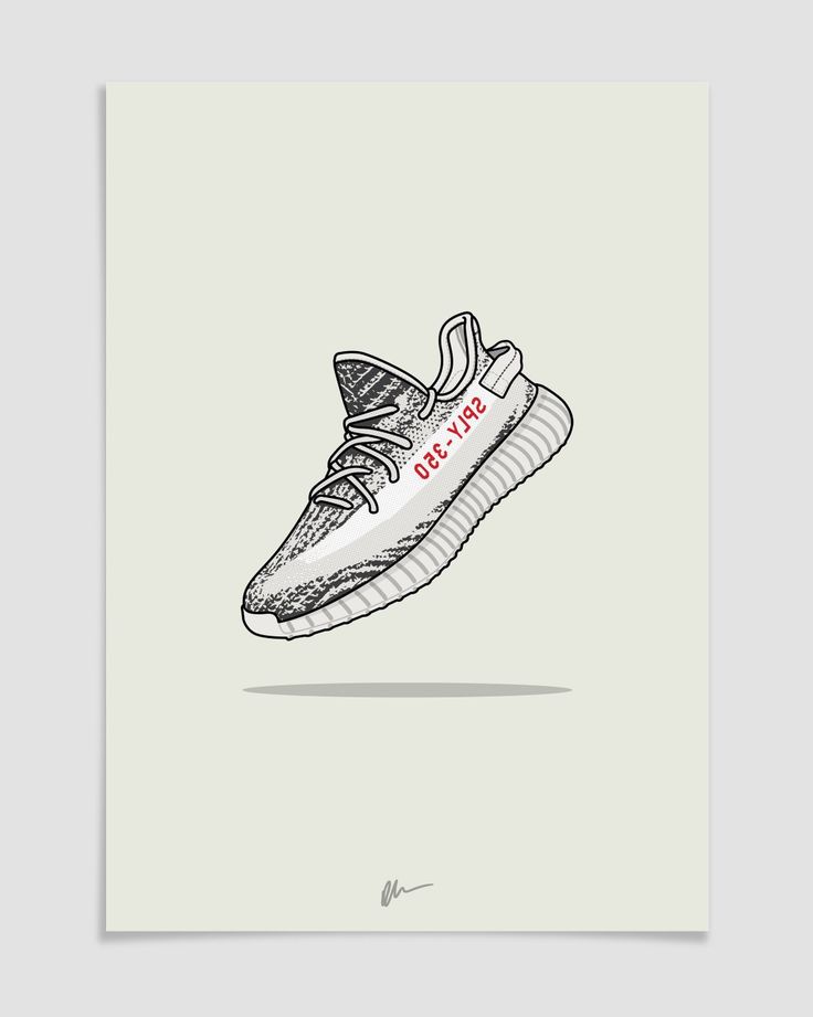 Yeezy Shoes Cartoon Wallpapers