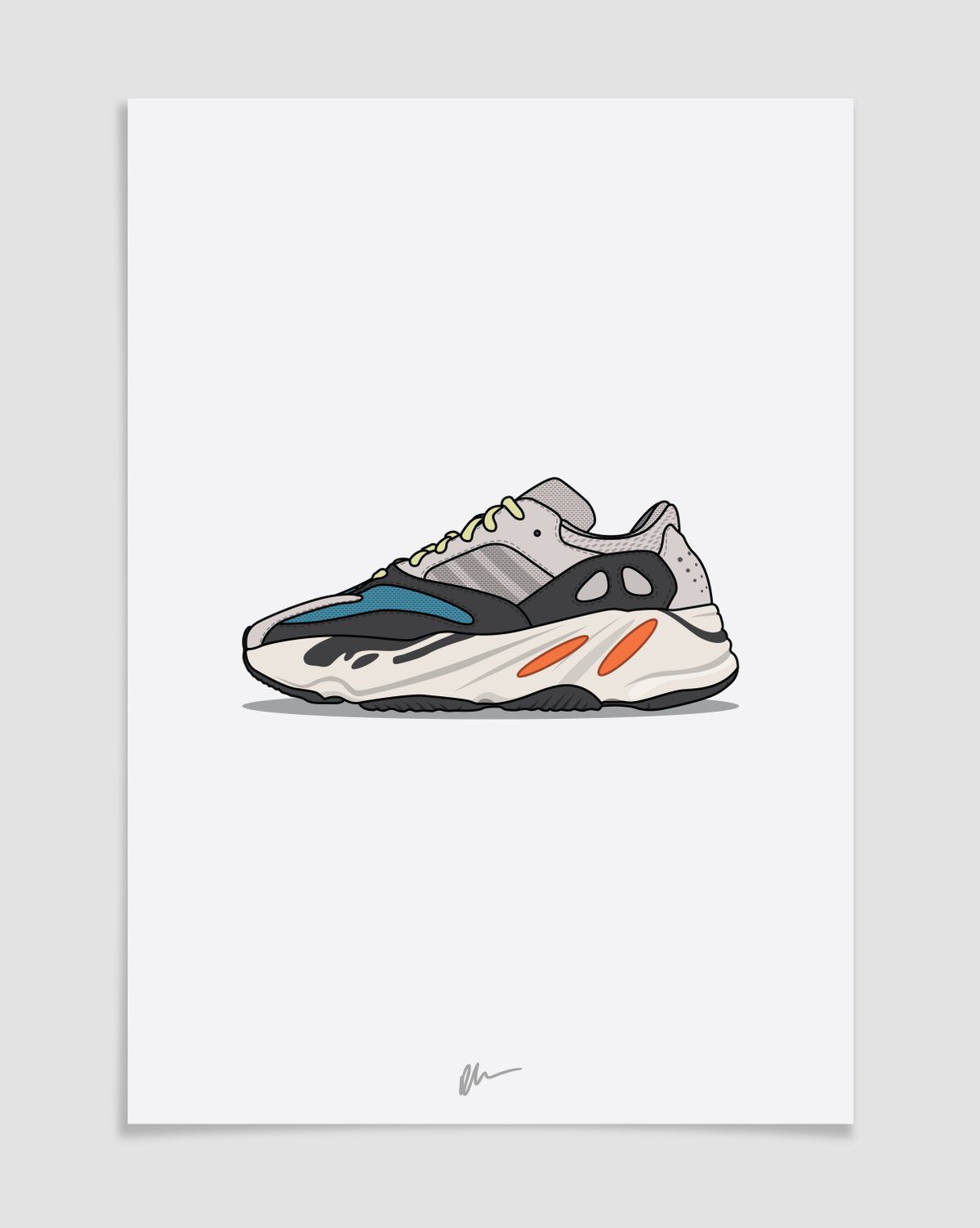 Yeezy Shoes Cartoon Wallpapers