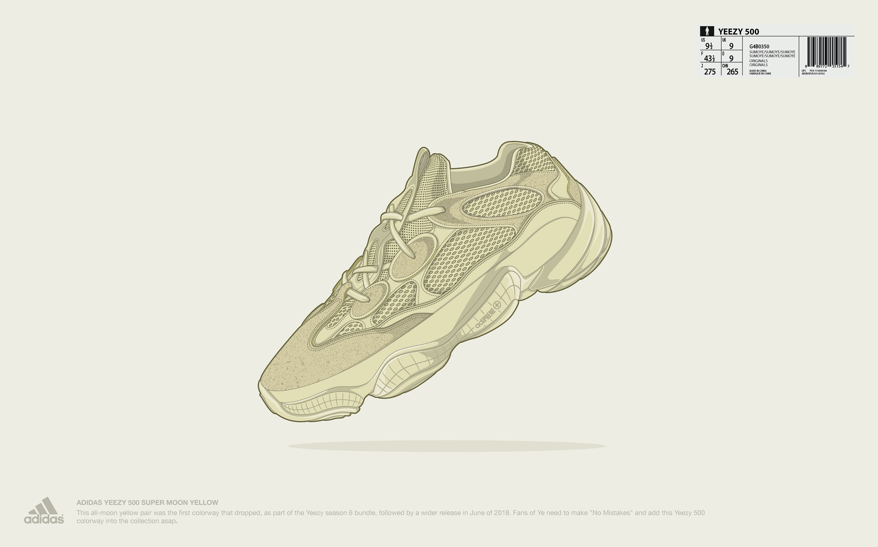 Yeezy Shoes Cartoon Wallpapers