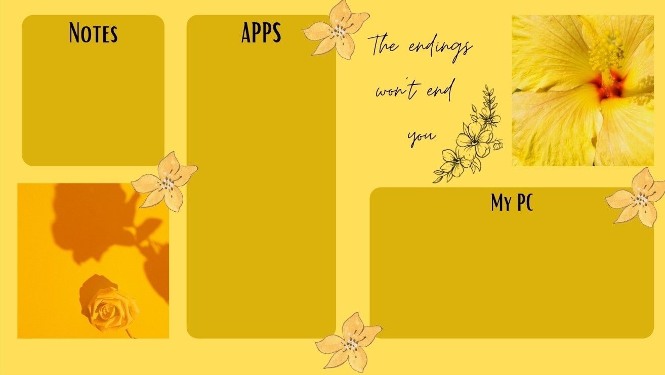 Yellow Aesthetic Desktop Wallpapers