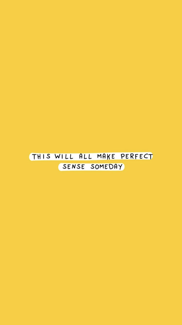 Yellow Aesthetic Quotes Wallpapers