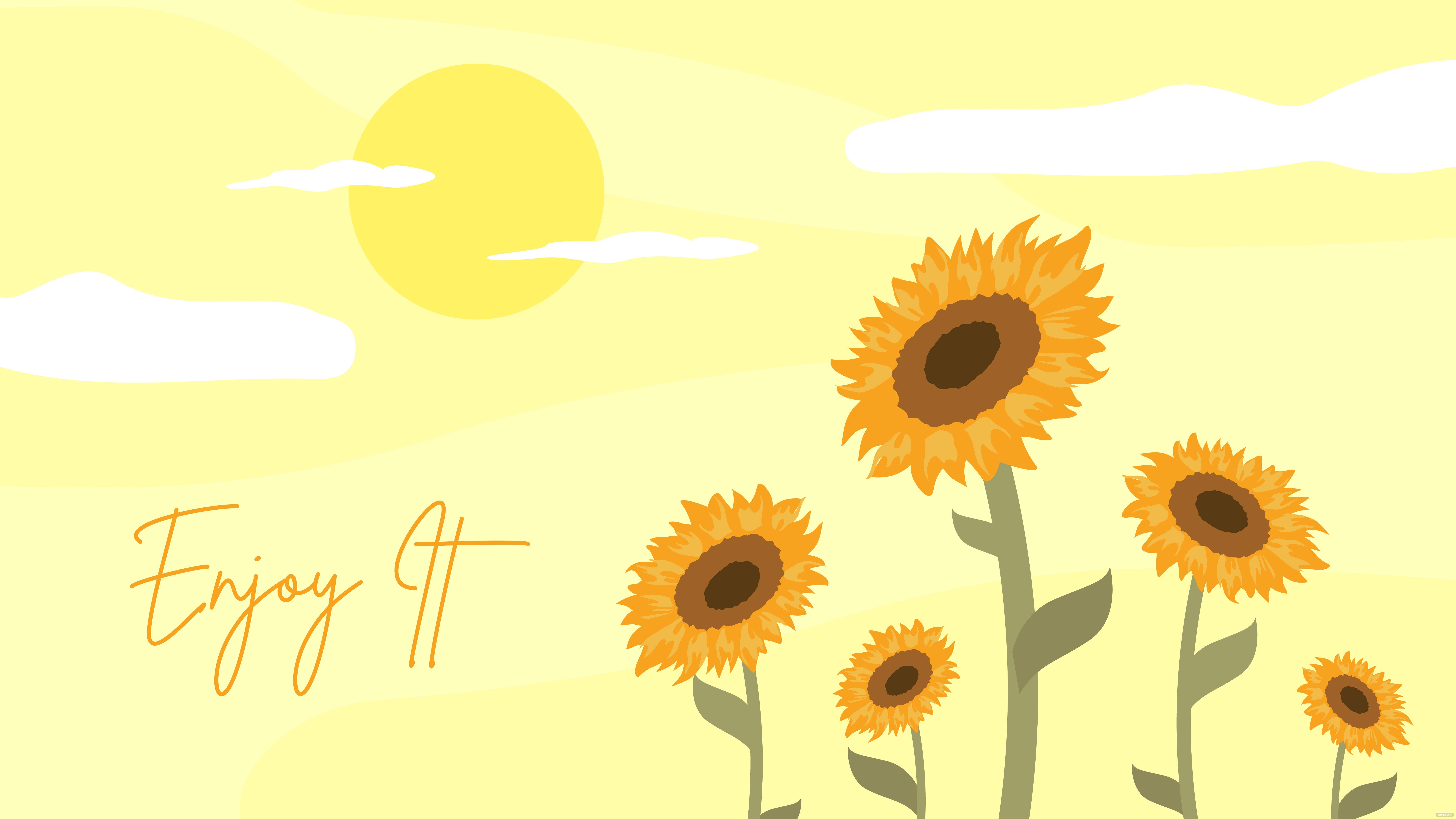 Yellow Aesthetic Sunflower Wallpapers